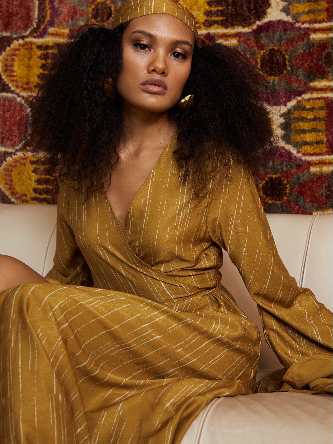 Maya Dress - Texture Gold - diarrablu