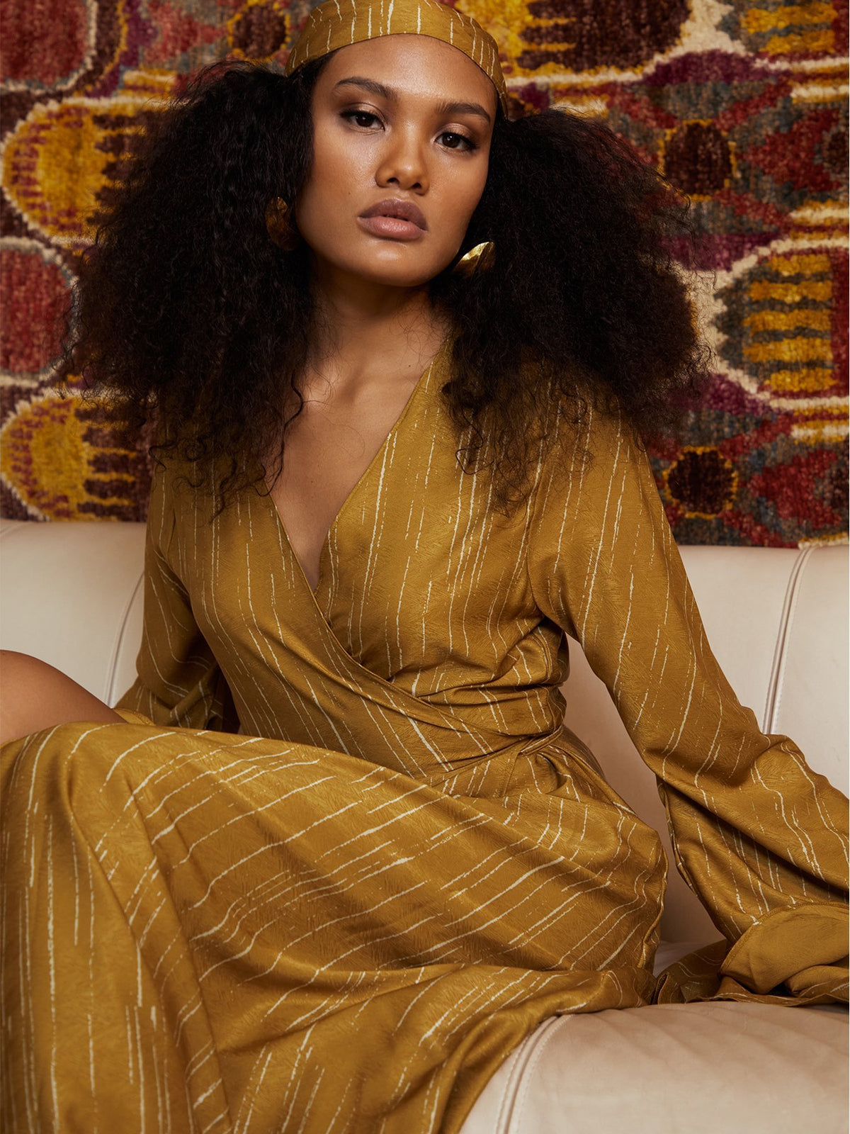 Maya Dress - Texture Gold - diarrablu