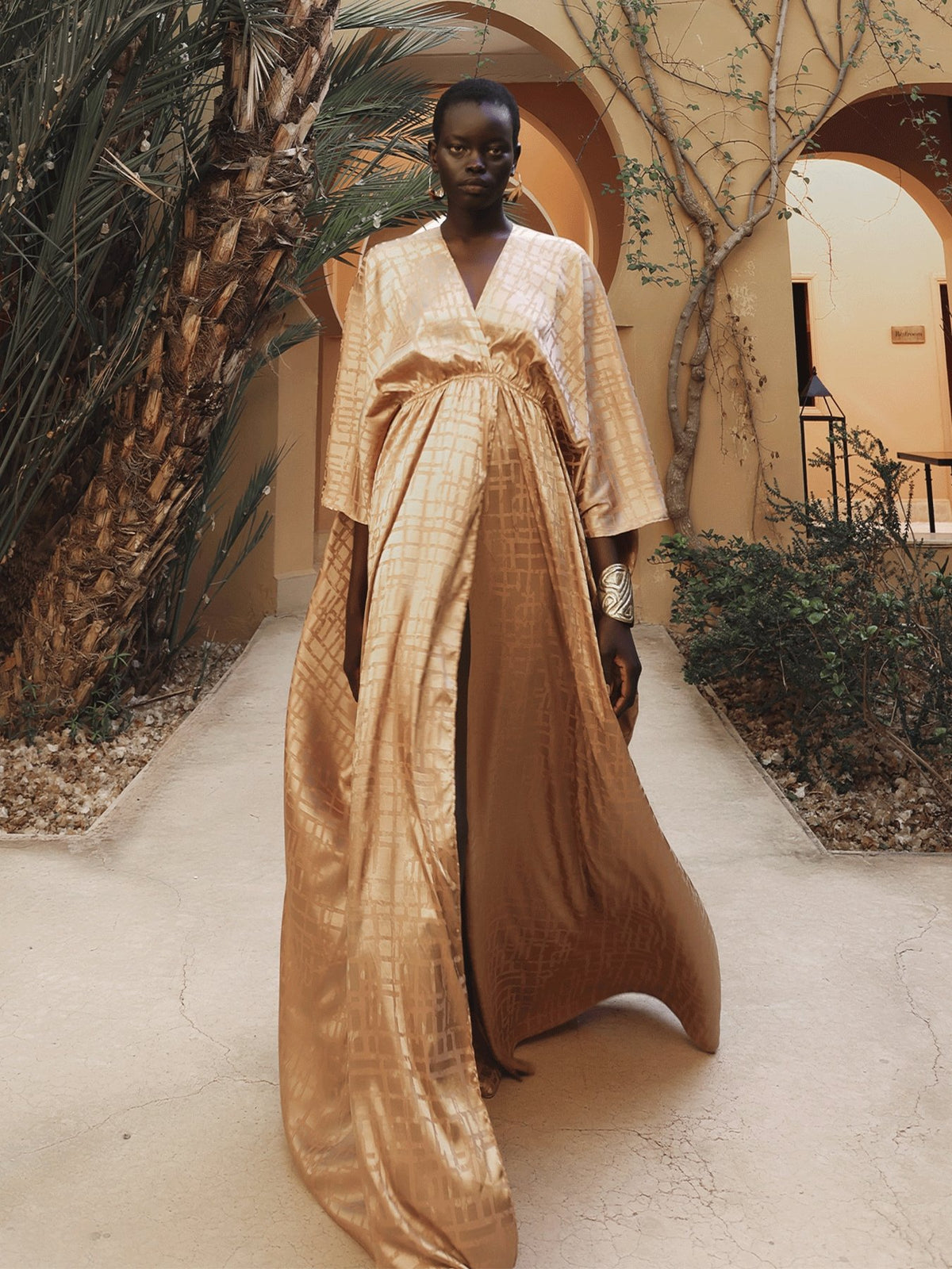 Naim Dress - Dhaw Gold - diarrablu