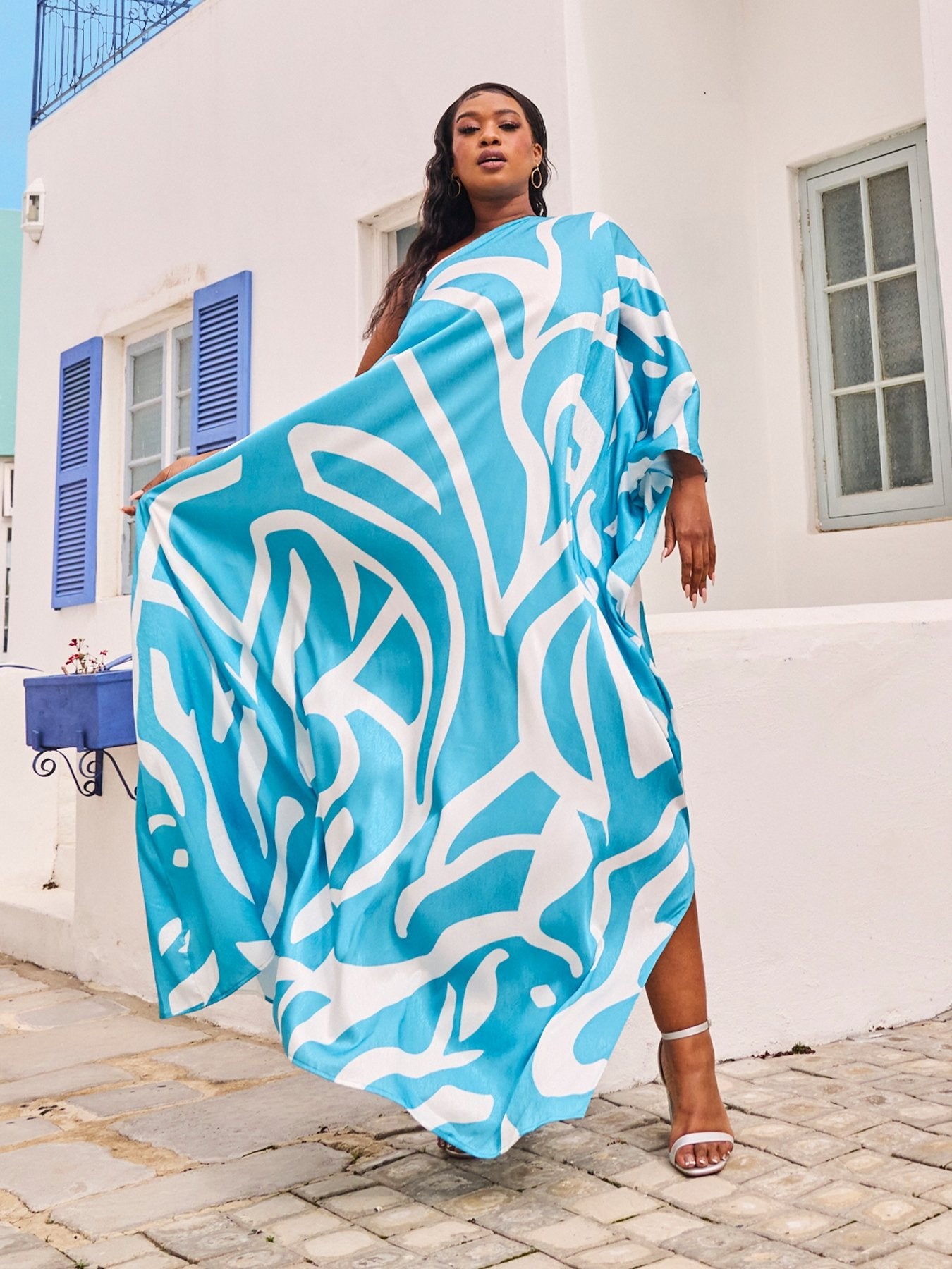 Satu Dress - Swirl Blu - diarrablu
