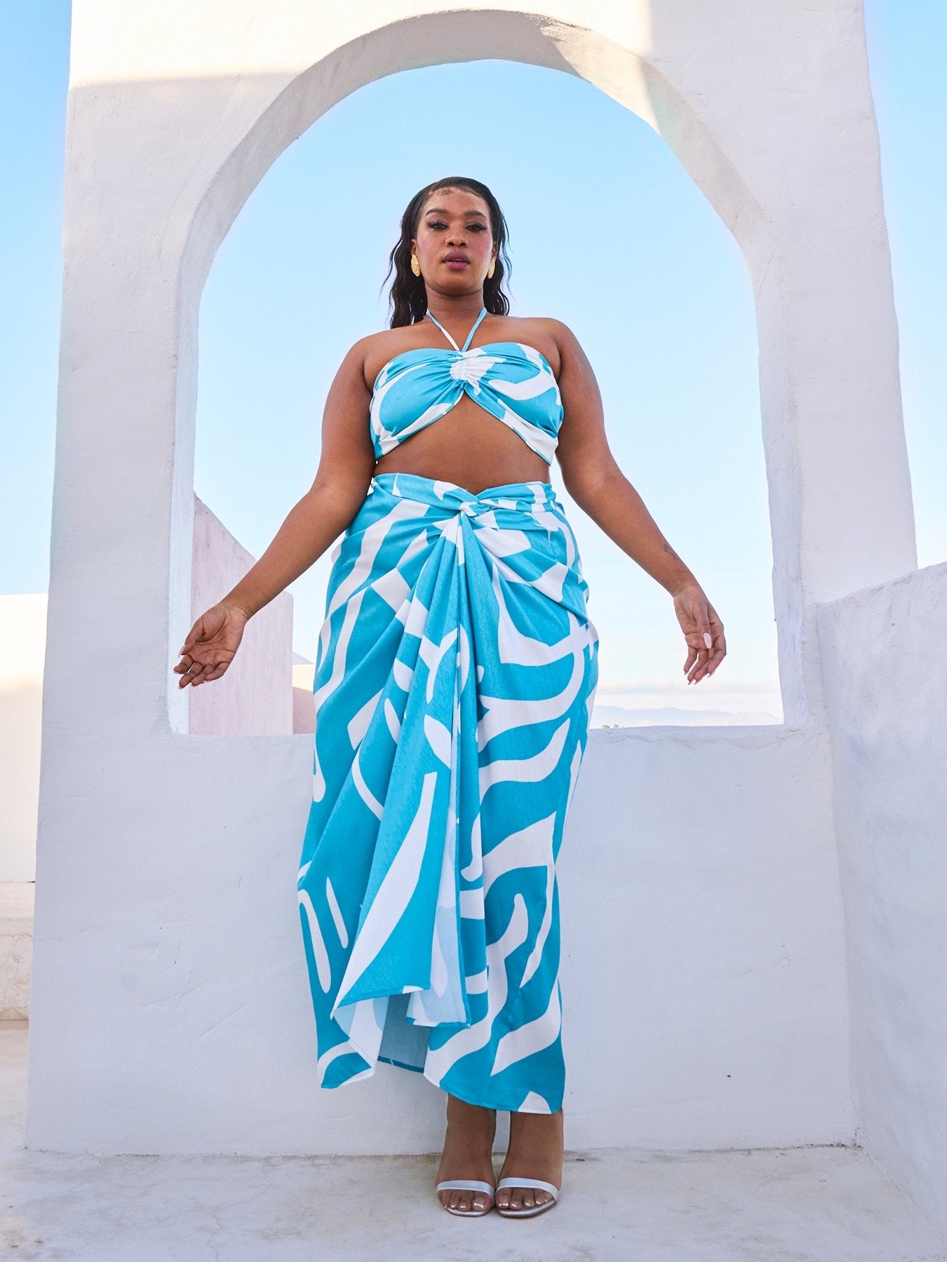 Seur Skirt - Swirl Blu - diarrablu