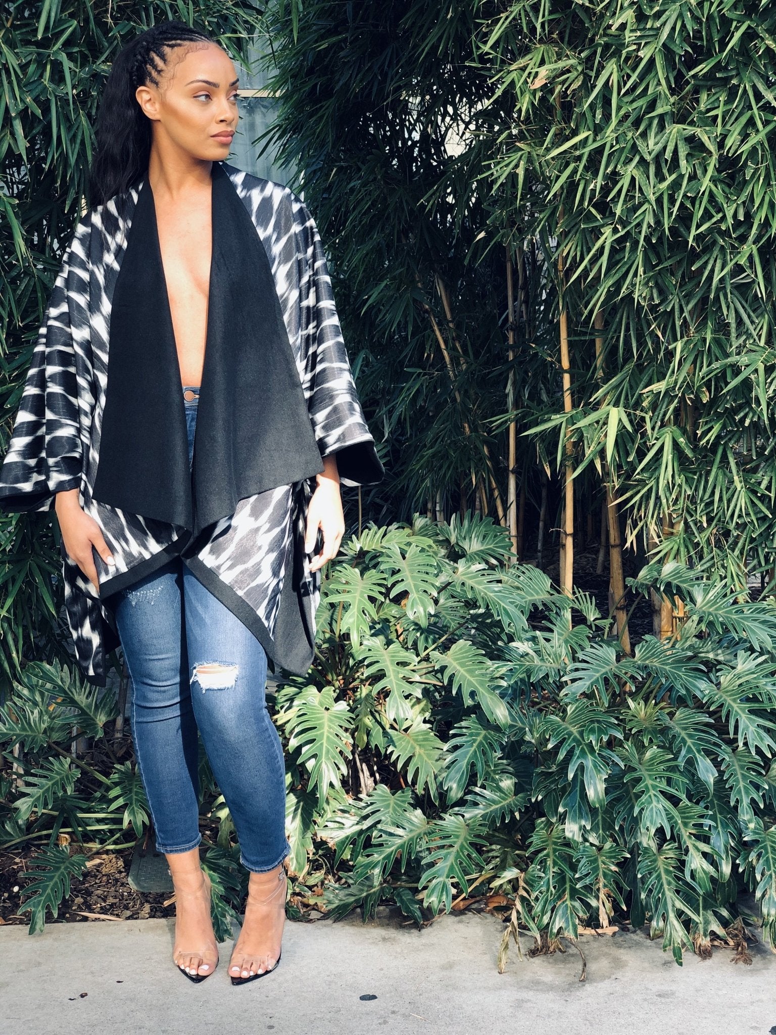 Sokhna Reversible Wool Poncho - diarrablu