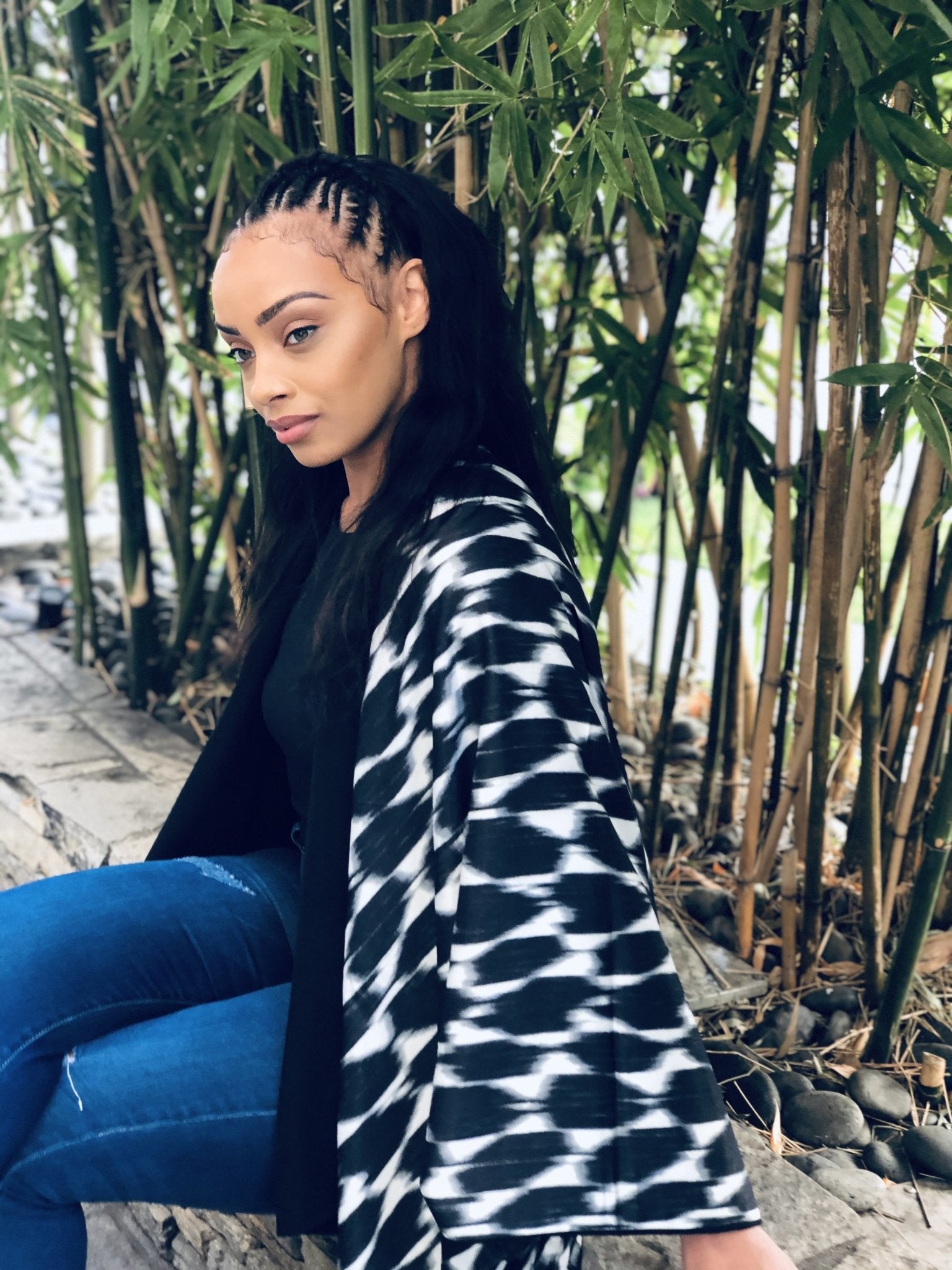 Sokhna Reversible Wool Poncho - diarrablu