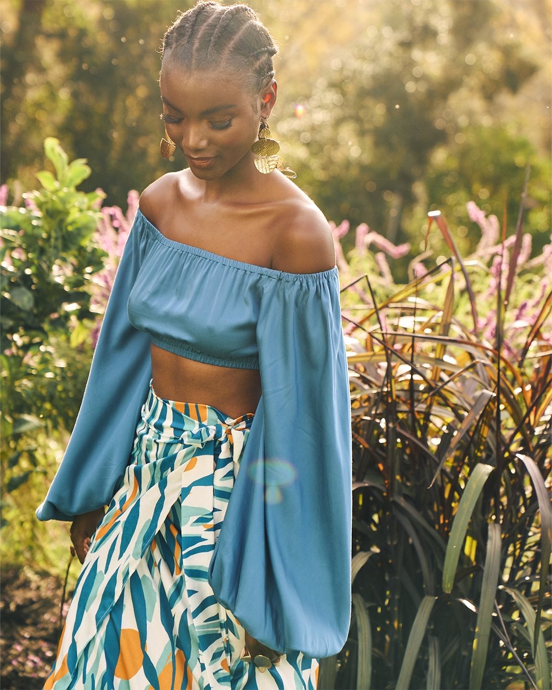 Sustainable Naka Top - Solid Teal - diarrablu