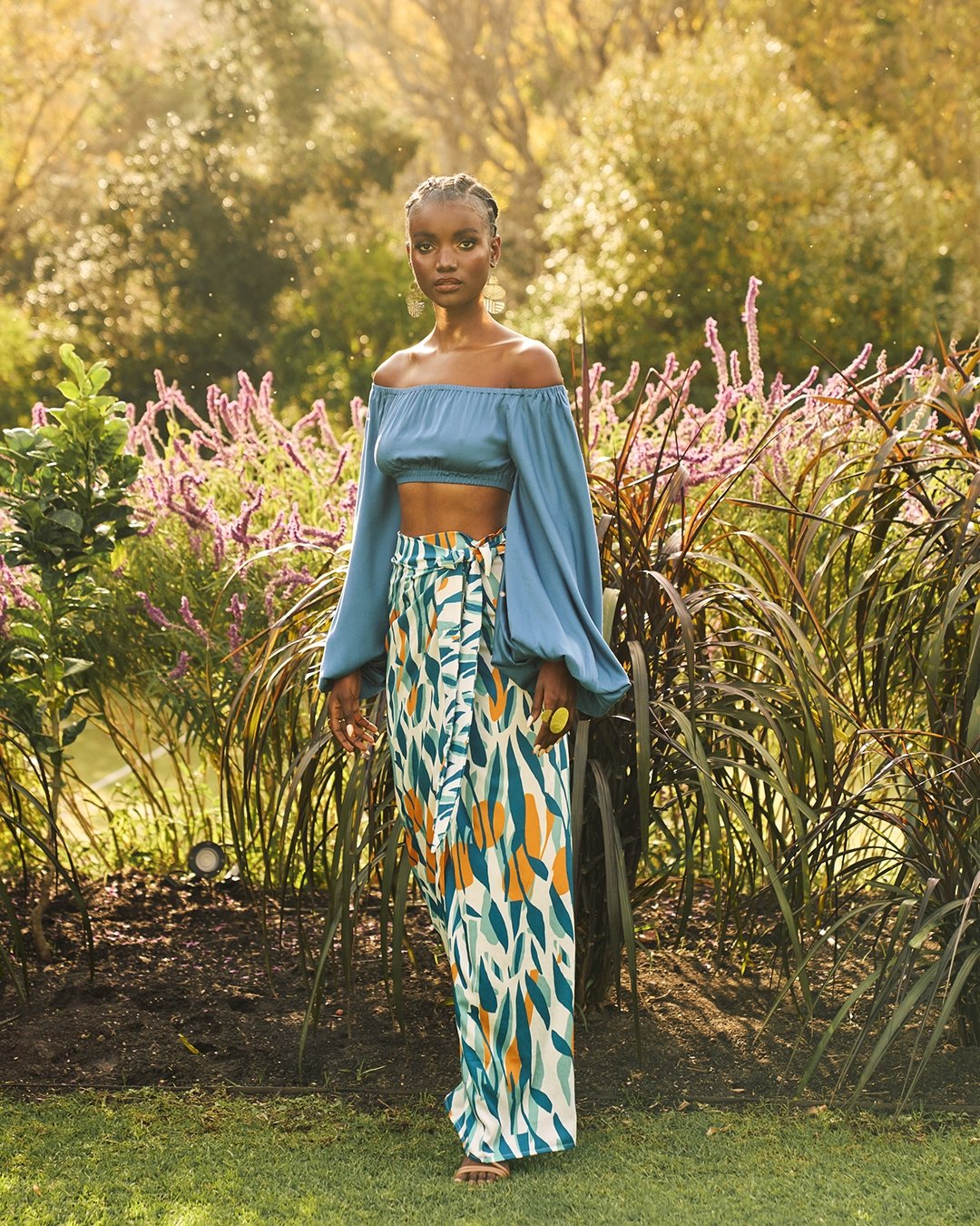 Sustainable Naka Top - Solid Teal - diarrablu