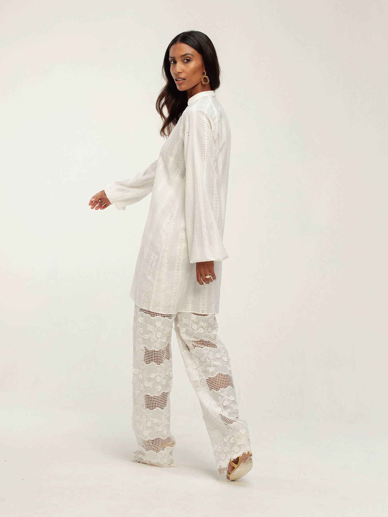 Ika Oversized Shirt - Bea Blanc