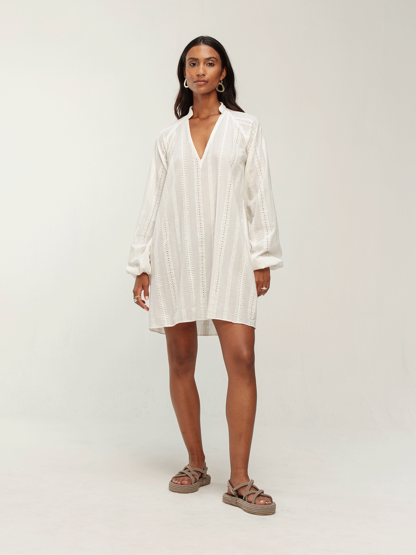 Ika Oversized Shirt - Bea Blanc