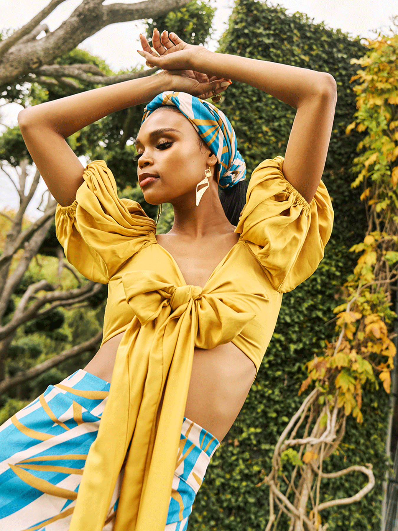 Sustainable Zany Top - Solid Mustard