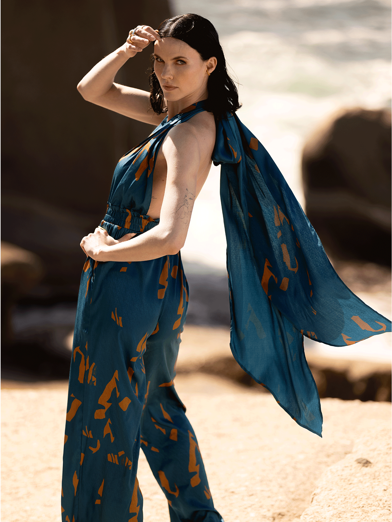 UMY Jumpsuit - Yraf Blue