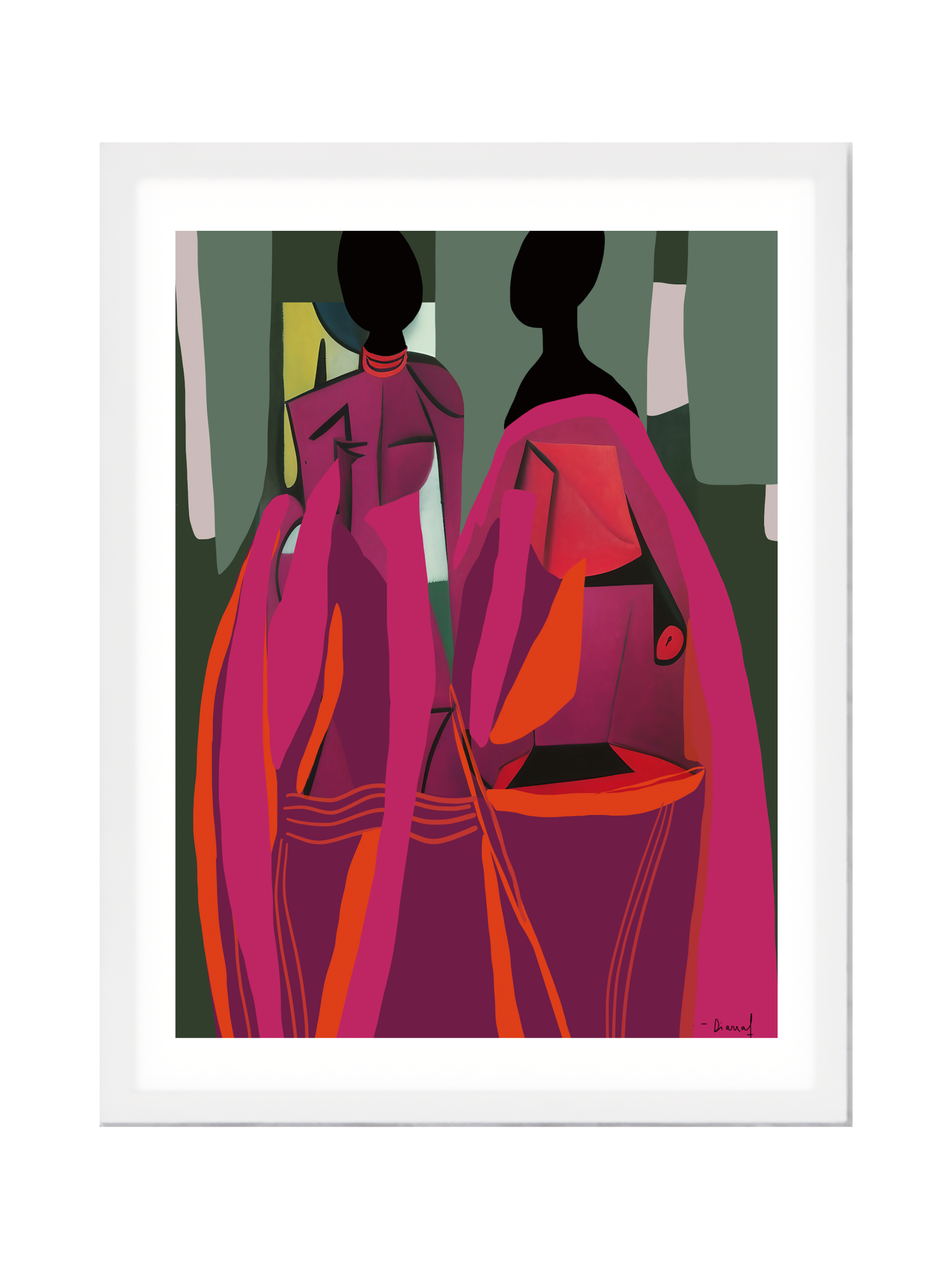 Les Jumelles | Framed Art Print