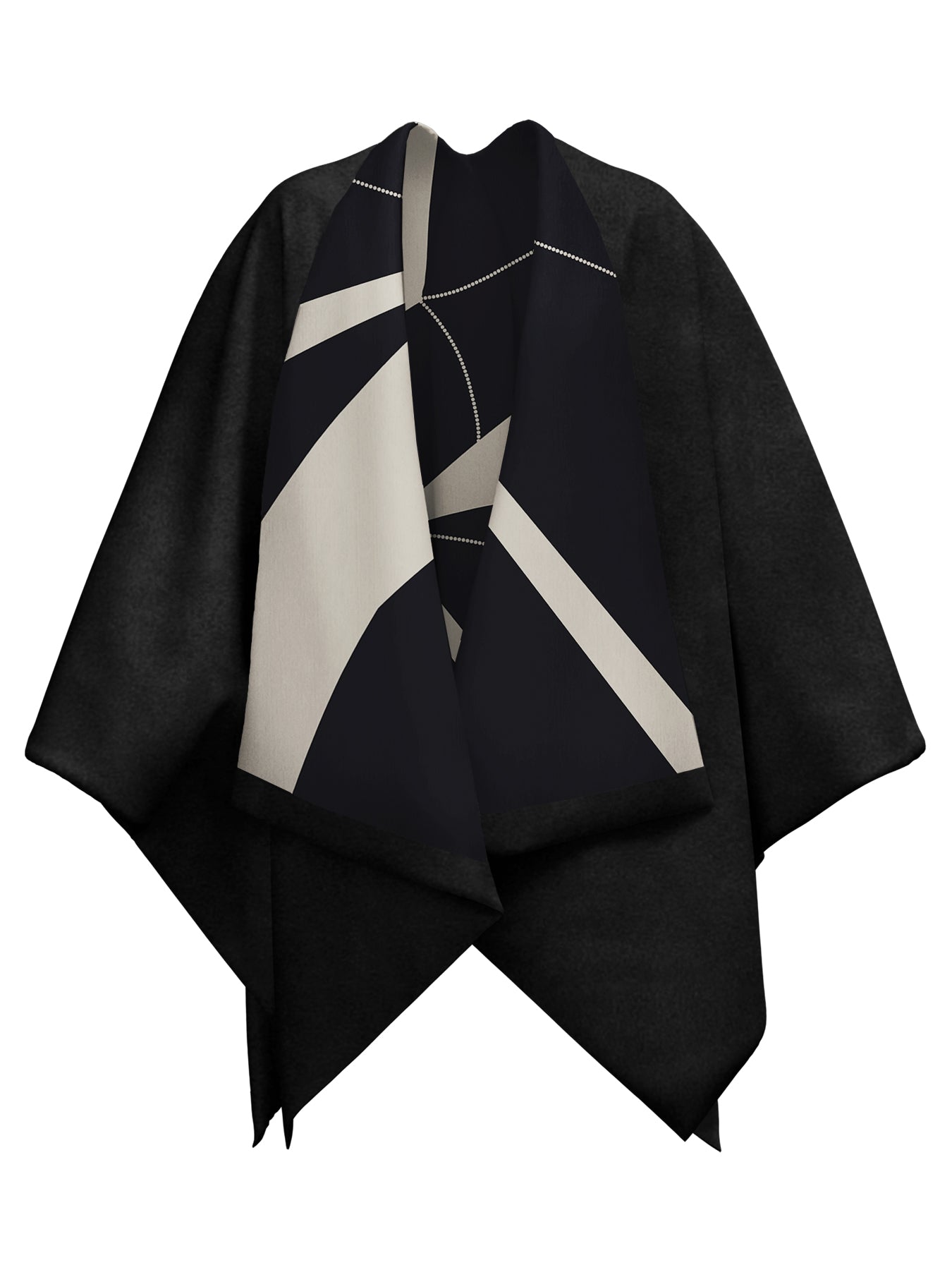 Amy Reversible Poncho - Fama Noir