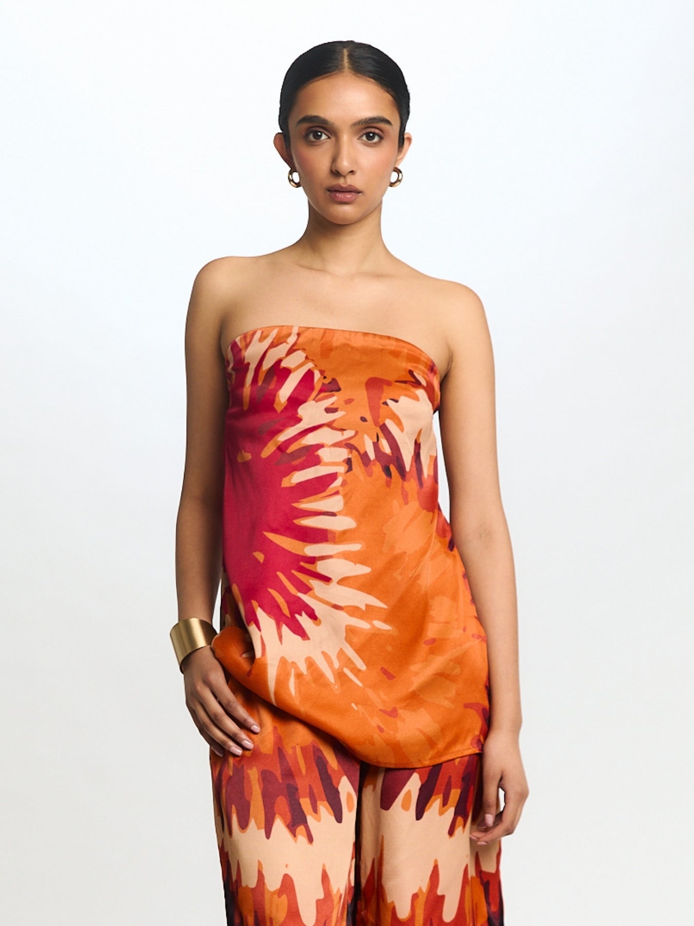 Anais Top - Magma Orange