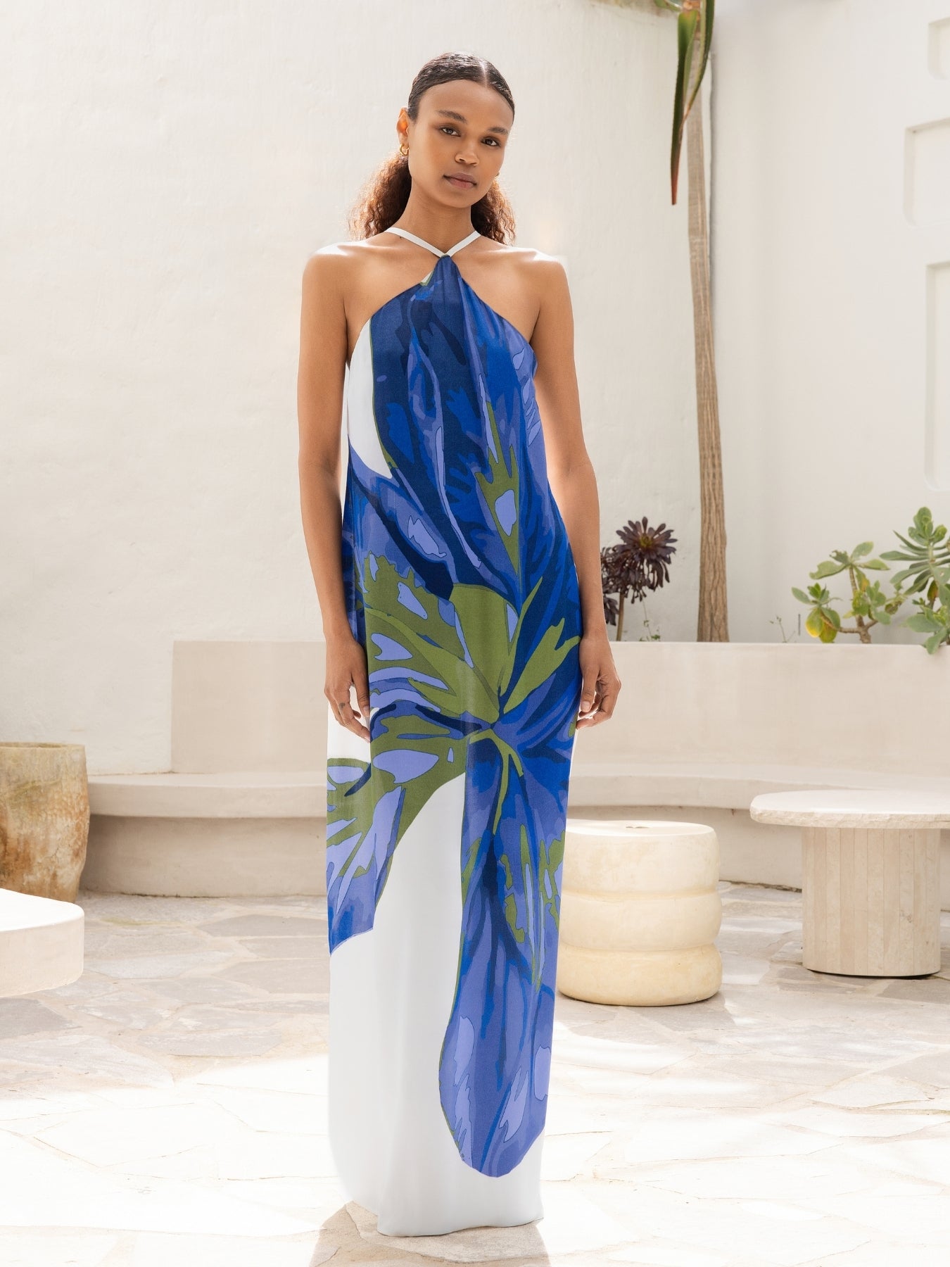 Aria FSC® Certified Viscose Dress - Sira Blu