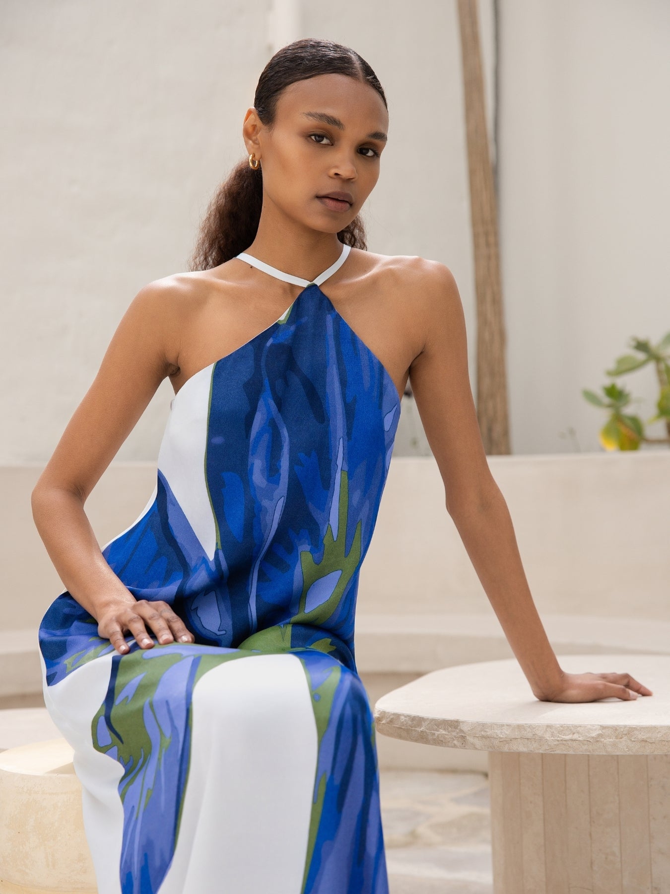 Aria FSC® Certified Viscose Dress - Sira Blu