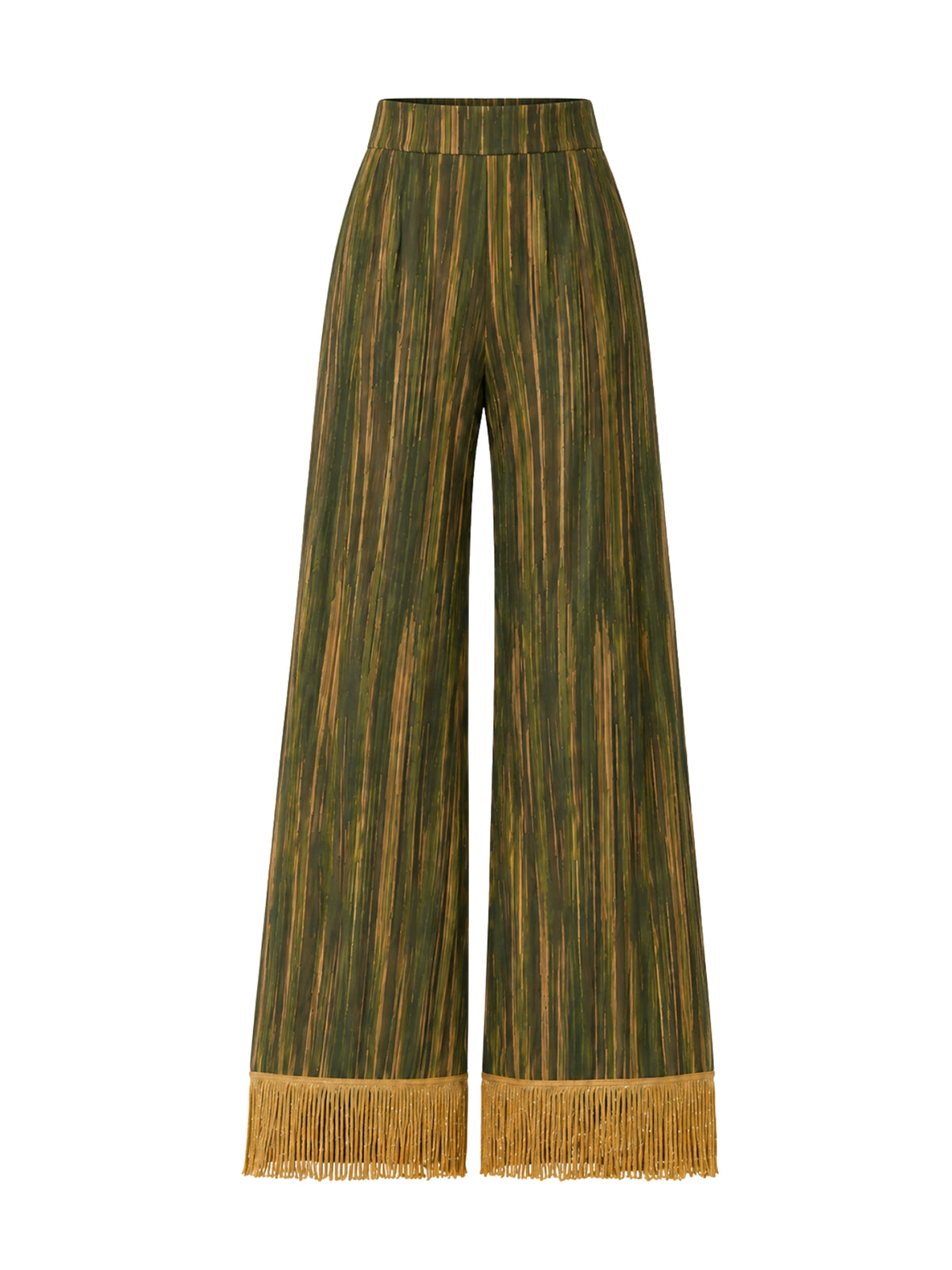 Beaded Tassel Hana Pants - Erma Olive