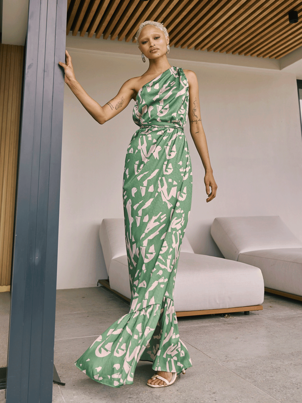 Batik evening dress clearance