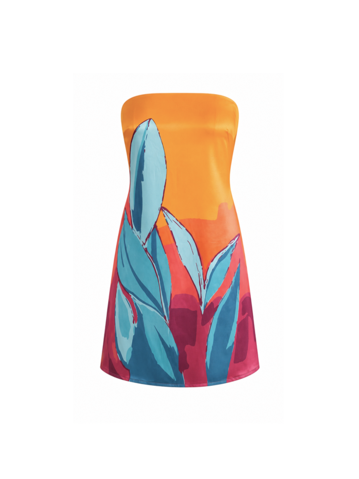 Xenia Dress - Oma Tangerine