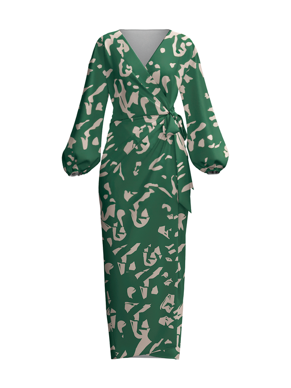 Lala Dress - Batik Vert