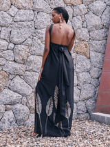 Mailys Dress - Palms Noir