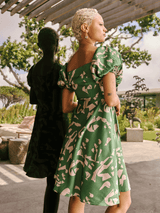 Sana Dress - Batik Vert
