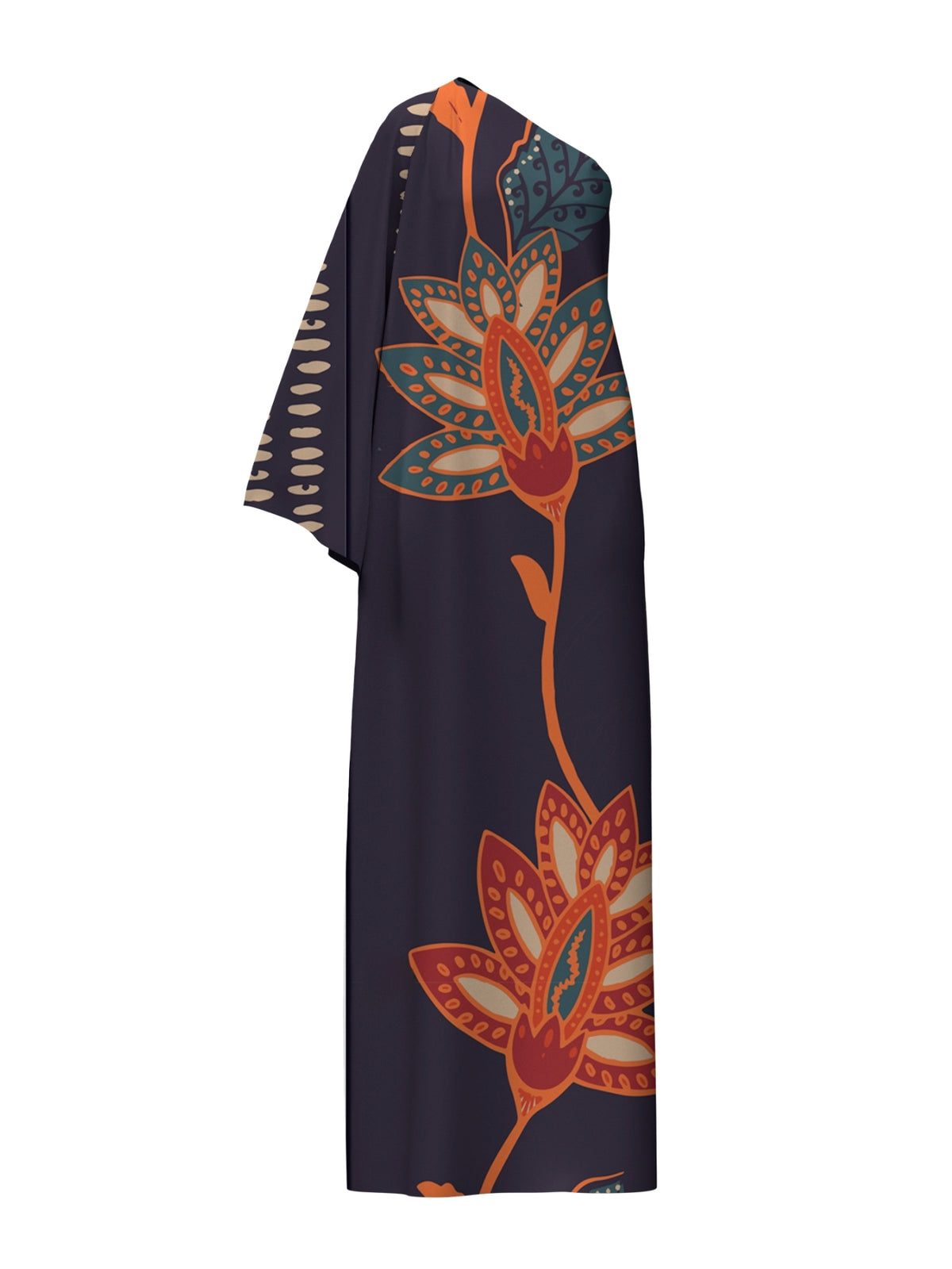 Handbeaded Satu Dress - Razu Navy