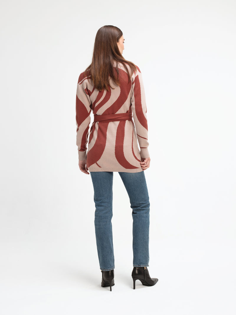 Elma Knit Cardigan - Luze Rust