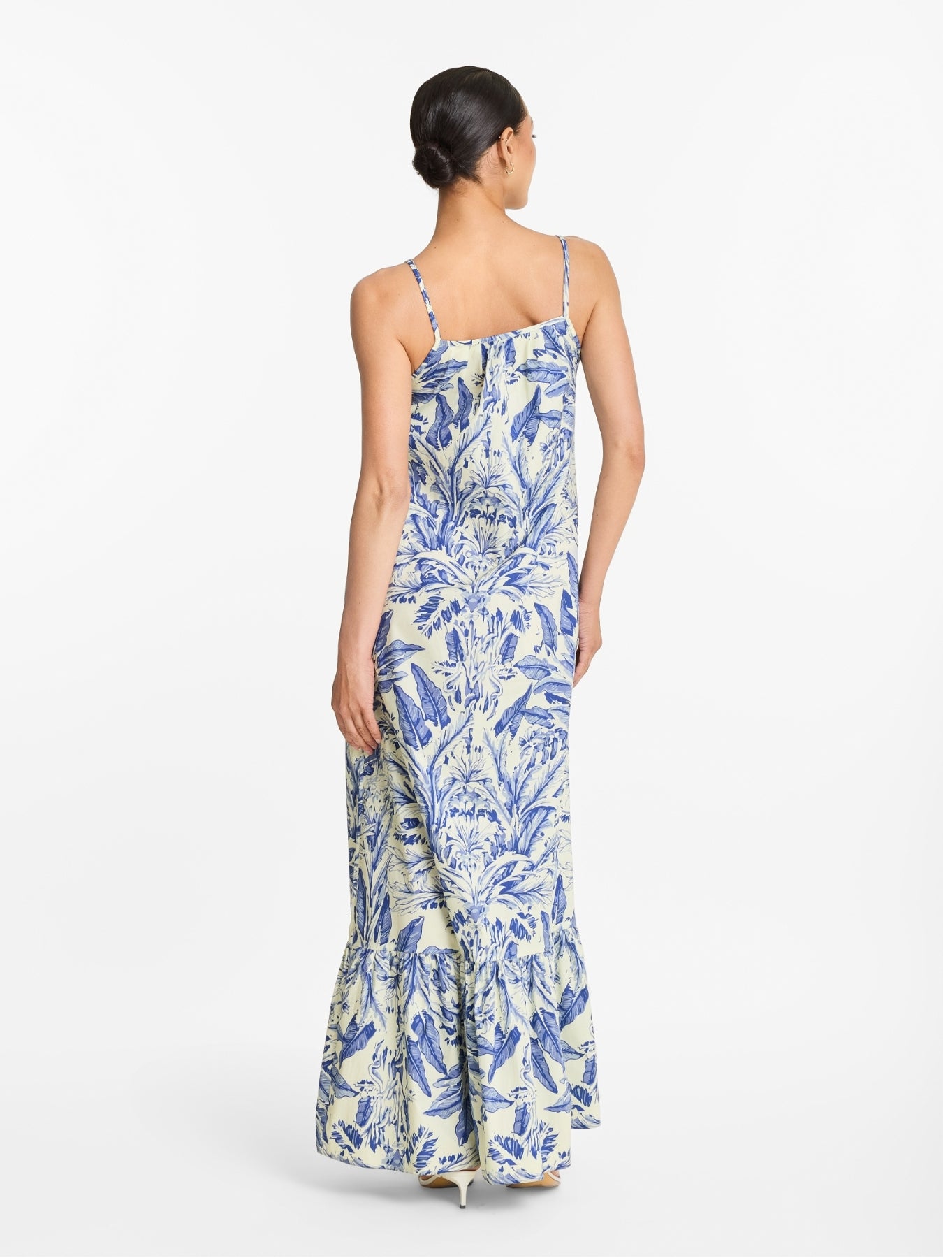 Printed Cotton Poplin Fari Dress - Toile Blu