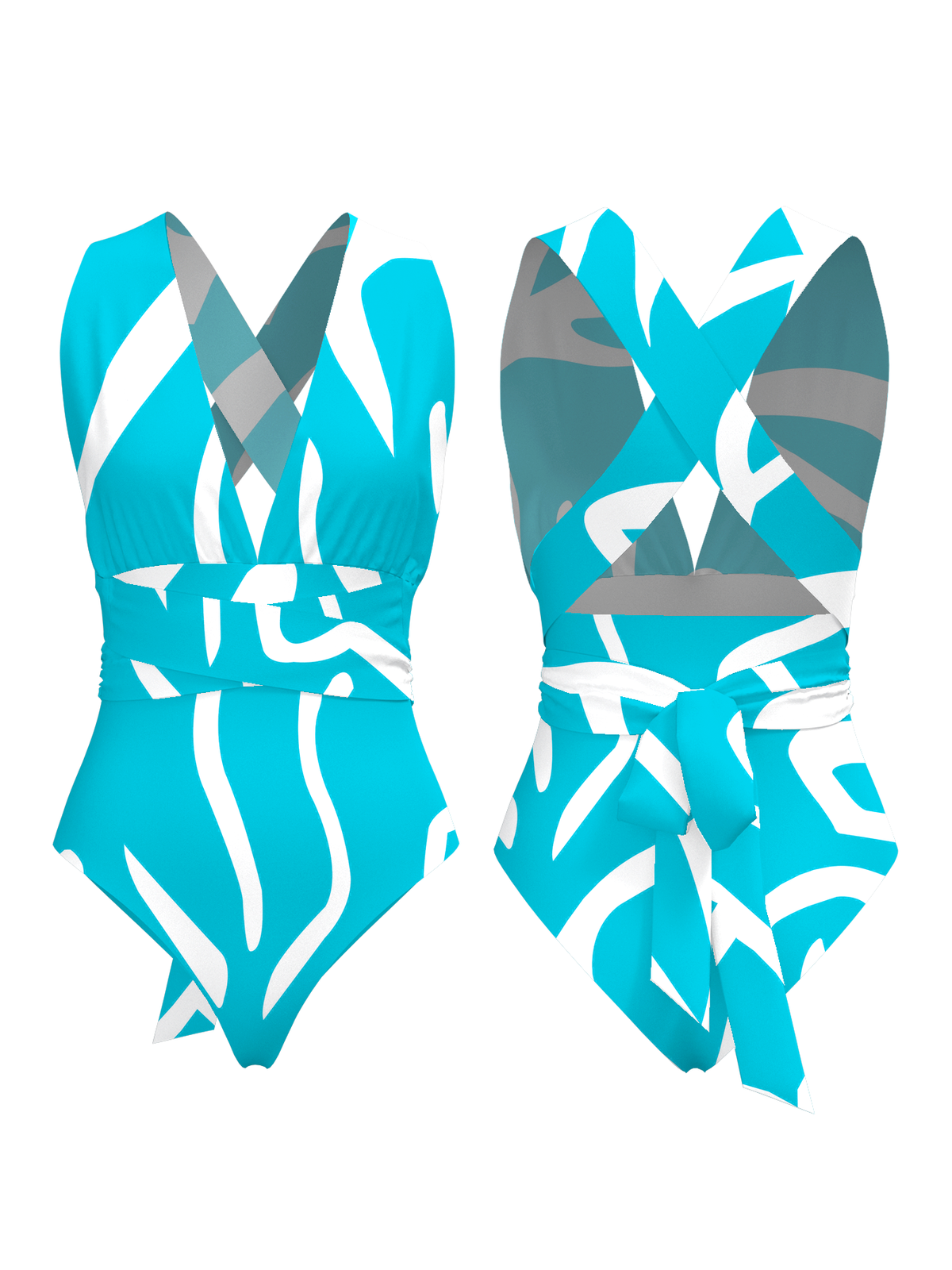 Infinity Swimsuit - Swirl Blu