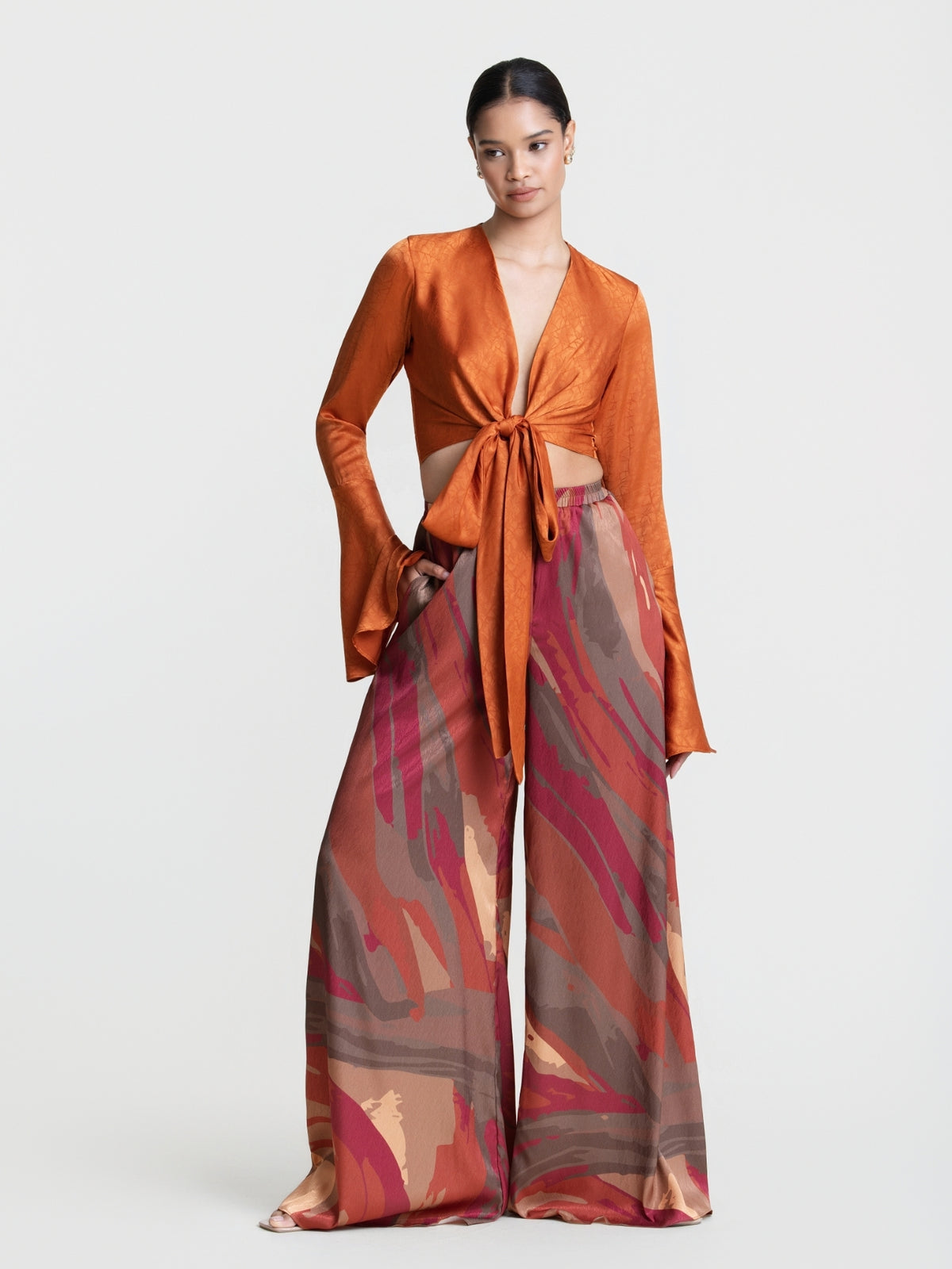 Hana Pants - Aura Rouge