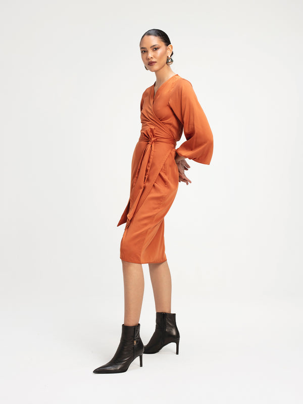 Lala Dress - Solid Rust