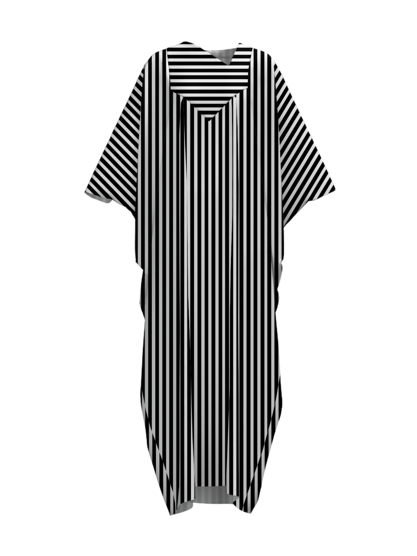 Madina Dress - Lines Black