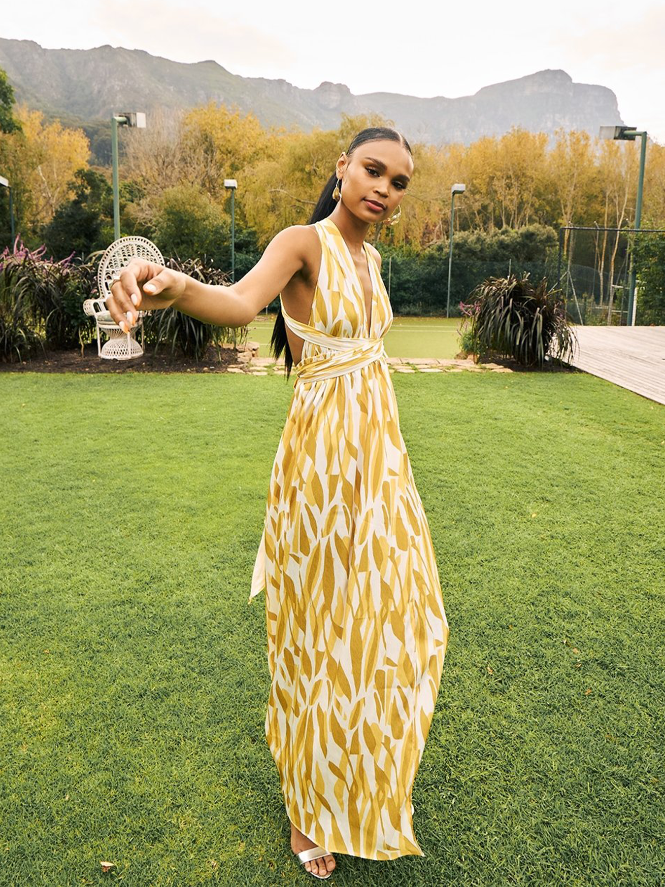 Mailys Dress - Jardin Mustard