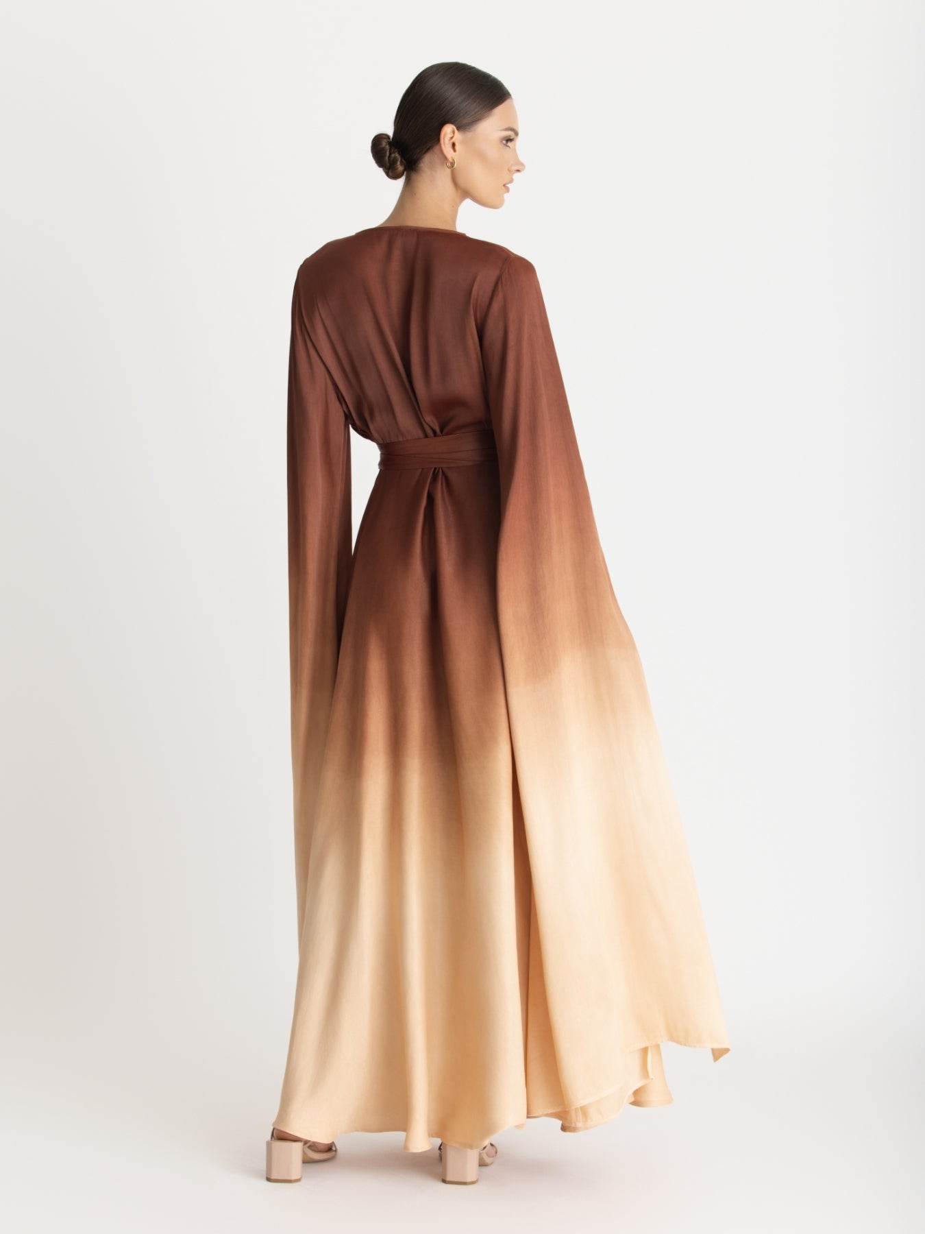 Maya FSC® Certified Viscose Dress – Ombra Brown