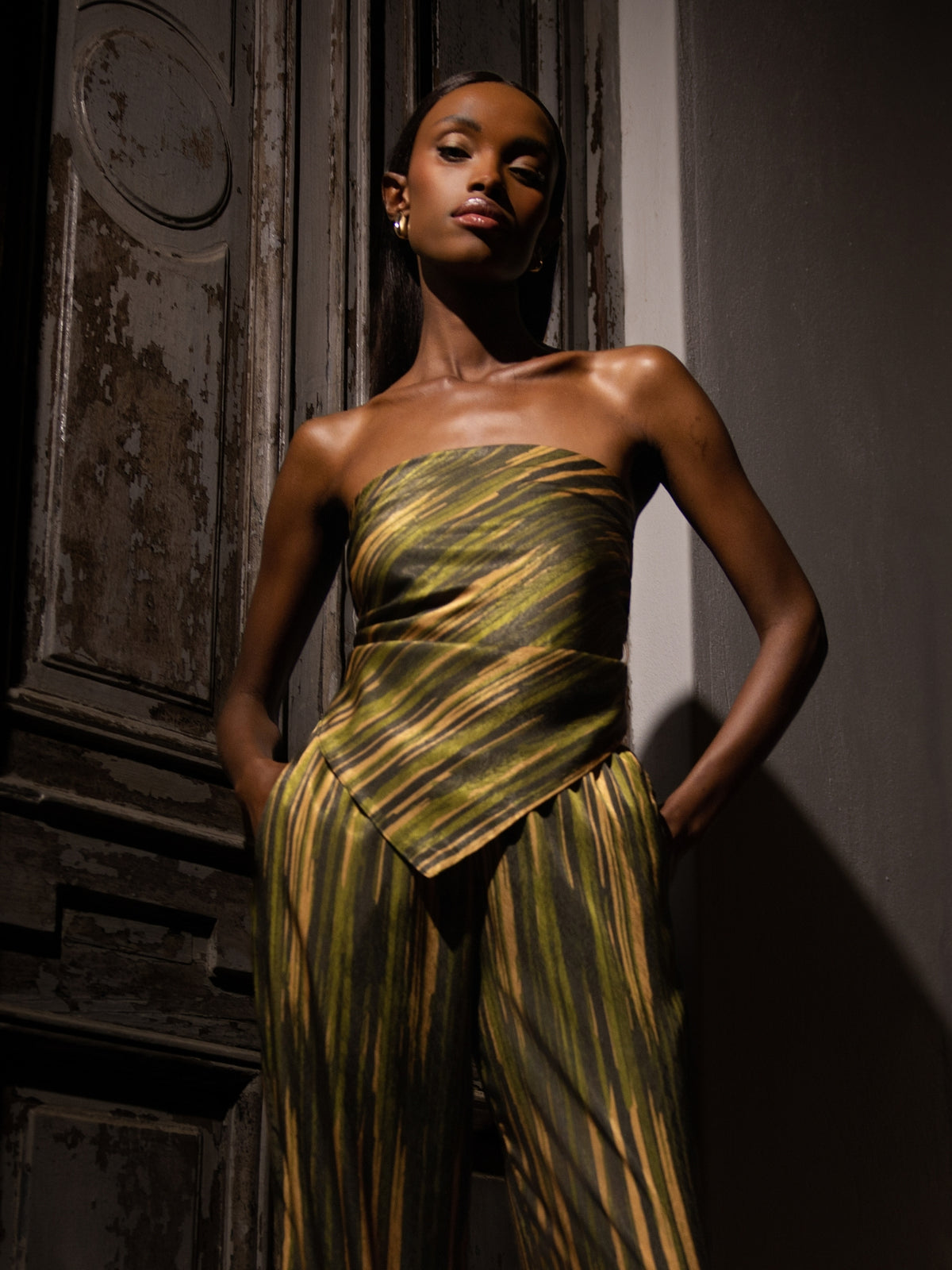 Moussor Scarf Top - Erma Olive