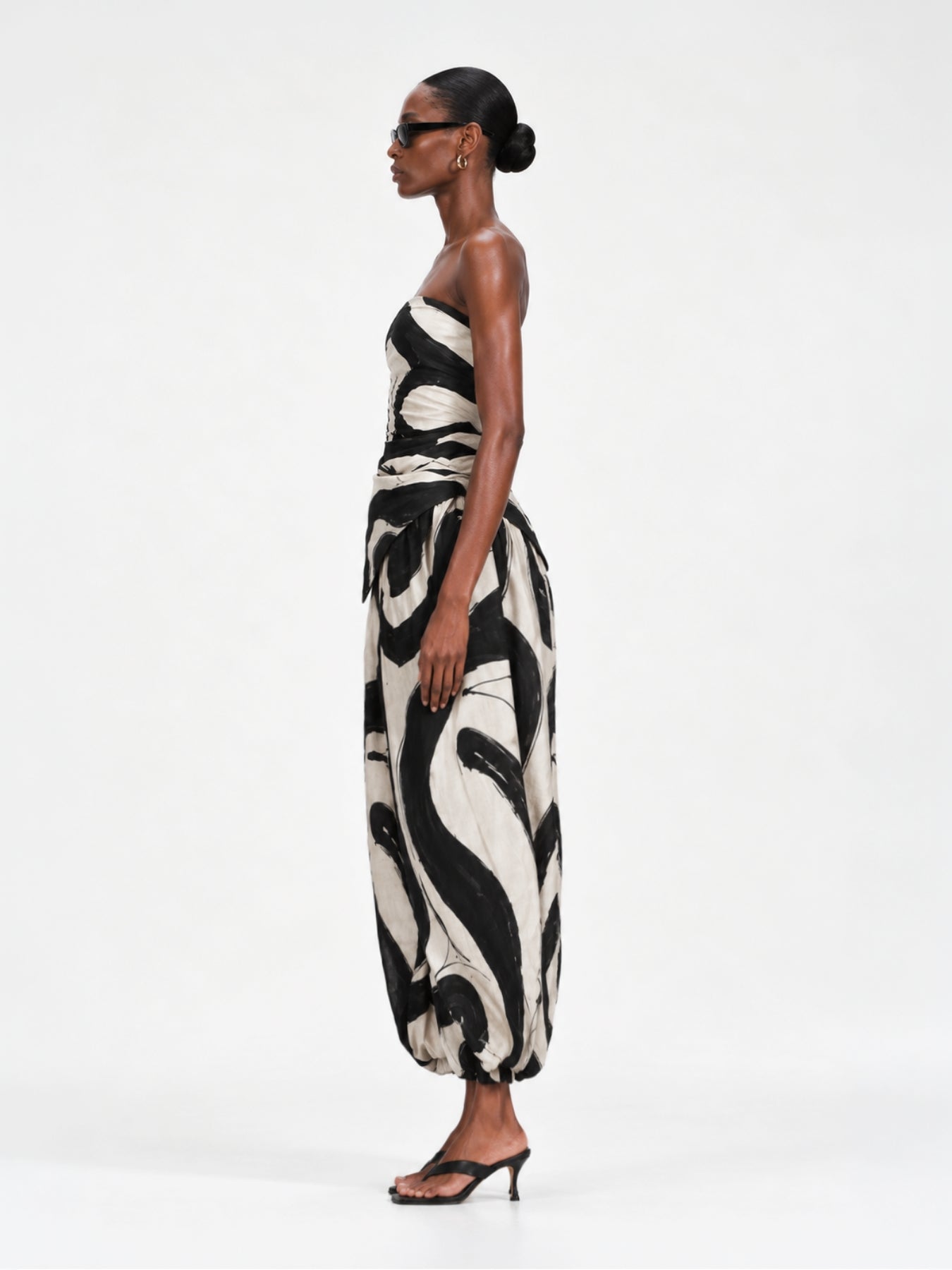 Moussor Scarf Top - Zima Noir