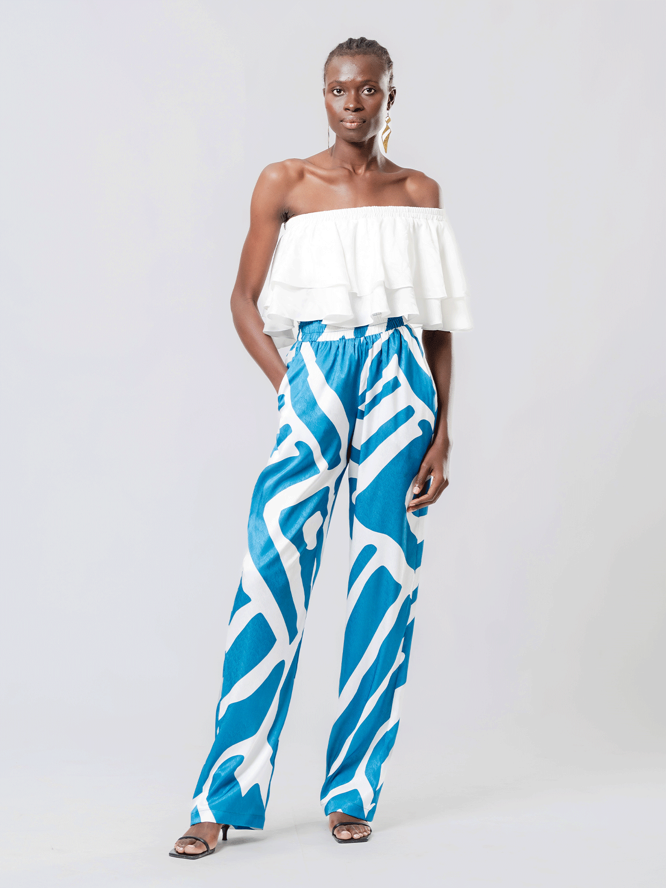 Leer Pants - Lava Blu