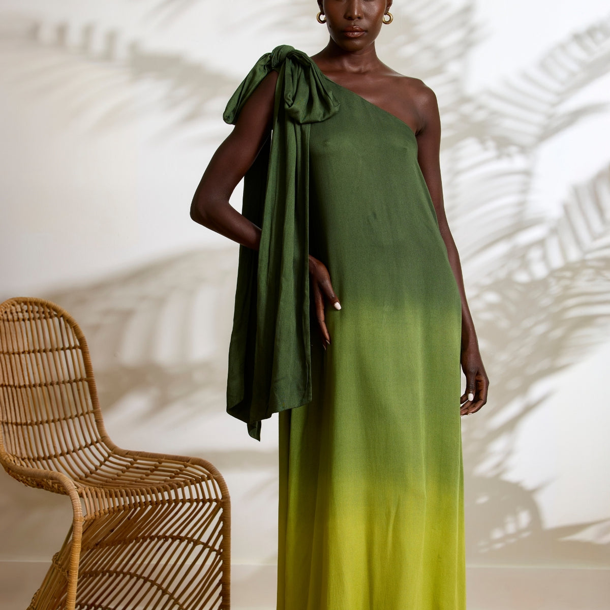 Raya FSC Certified Viscose Dress - Ombra Olive Raya FSC Certified Viscose Dress - Ombra Olive