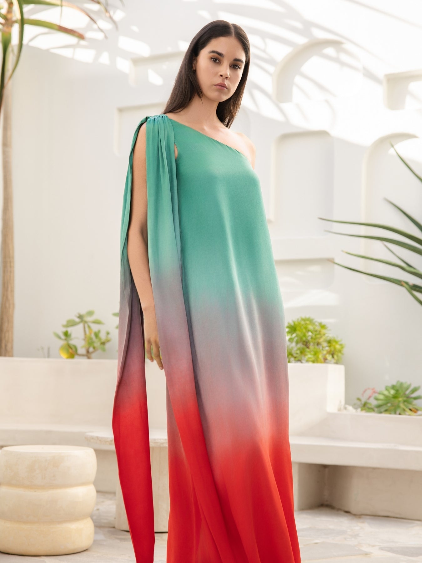 Raya FSC® Certified Viscose Dress - Ombra Popsicle