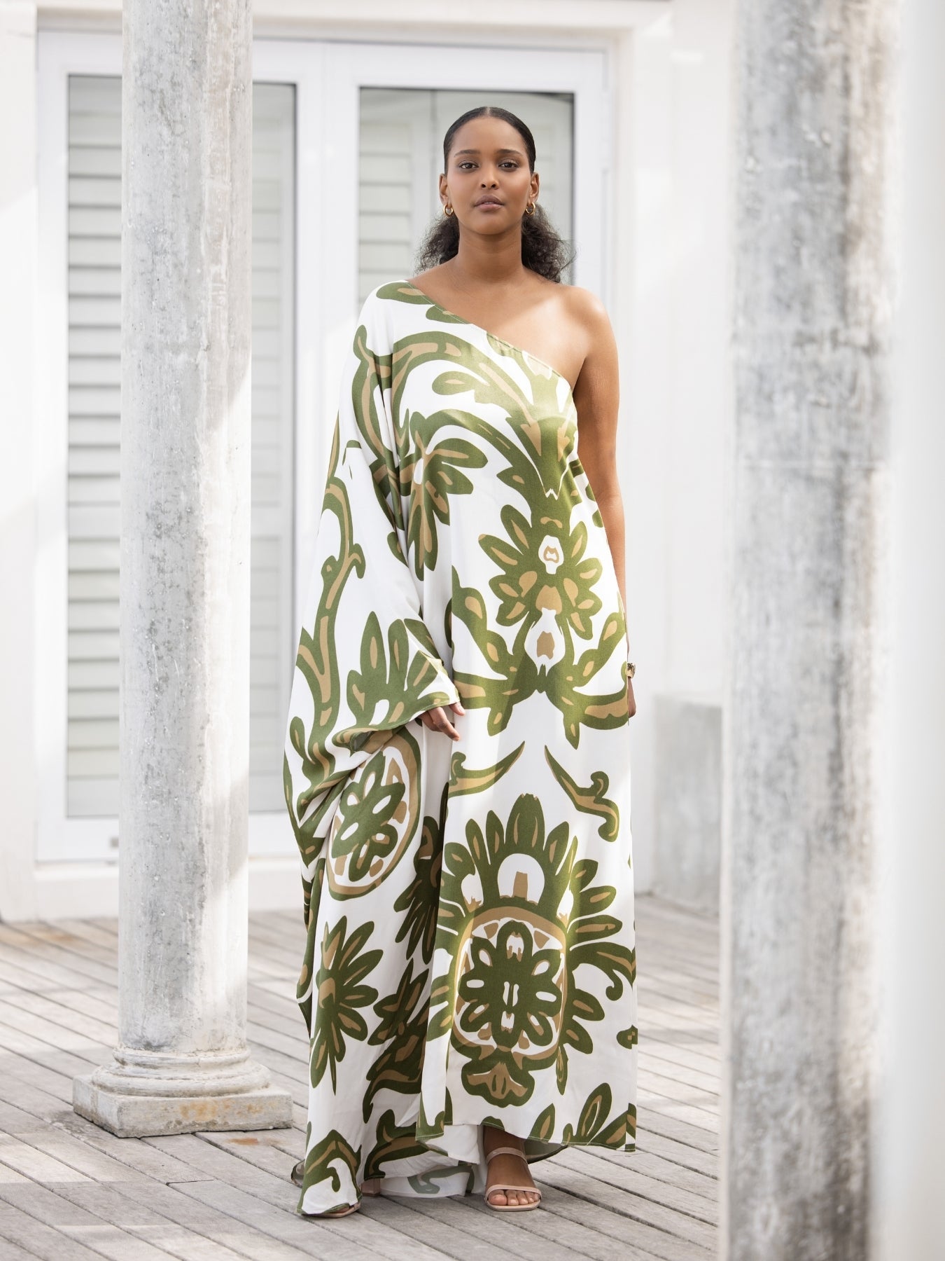 Satu FSC® Certified Viscose Dress - Elia Olive