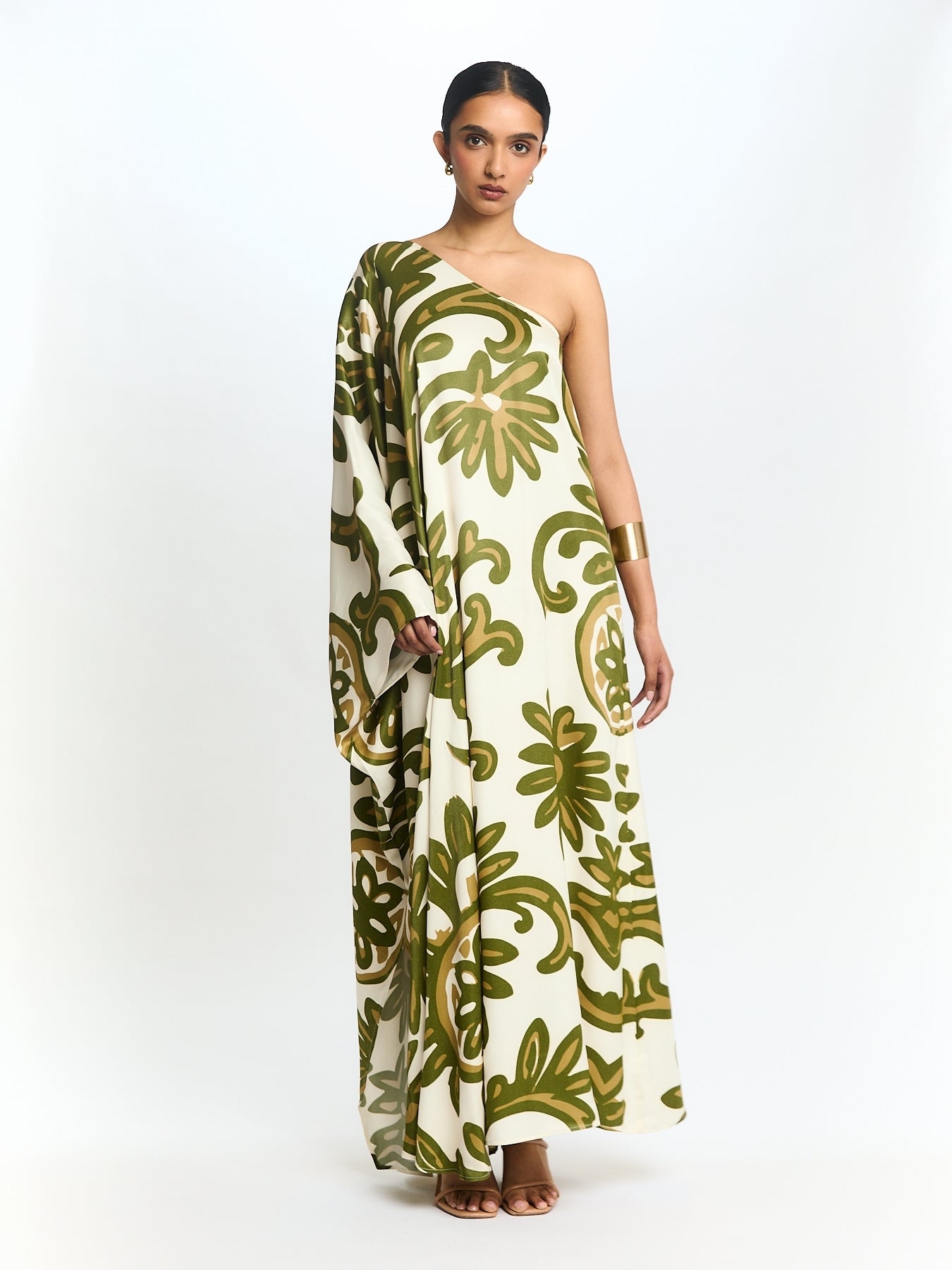 Satu FSC® Certified Viscose Dress - Elia Olive
