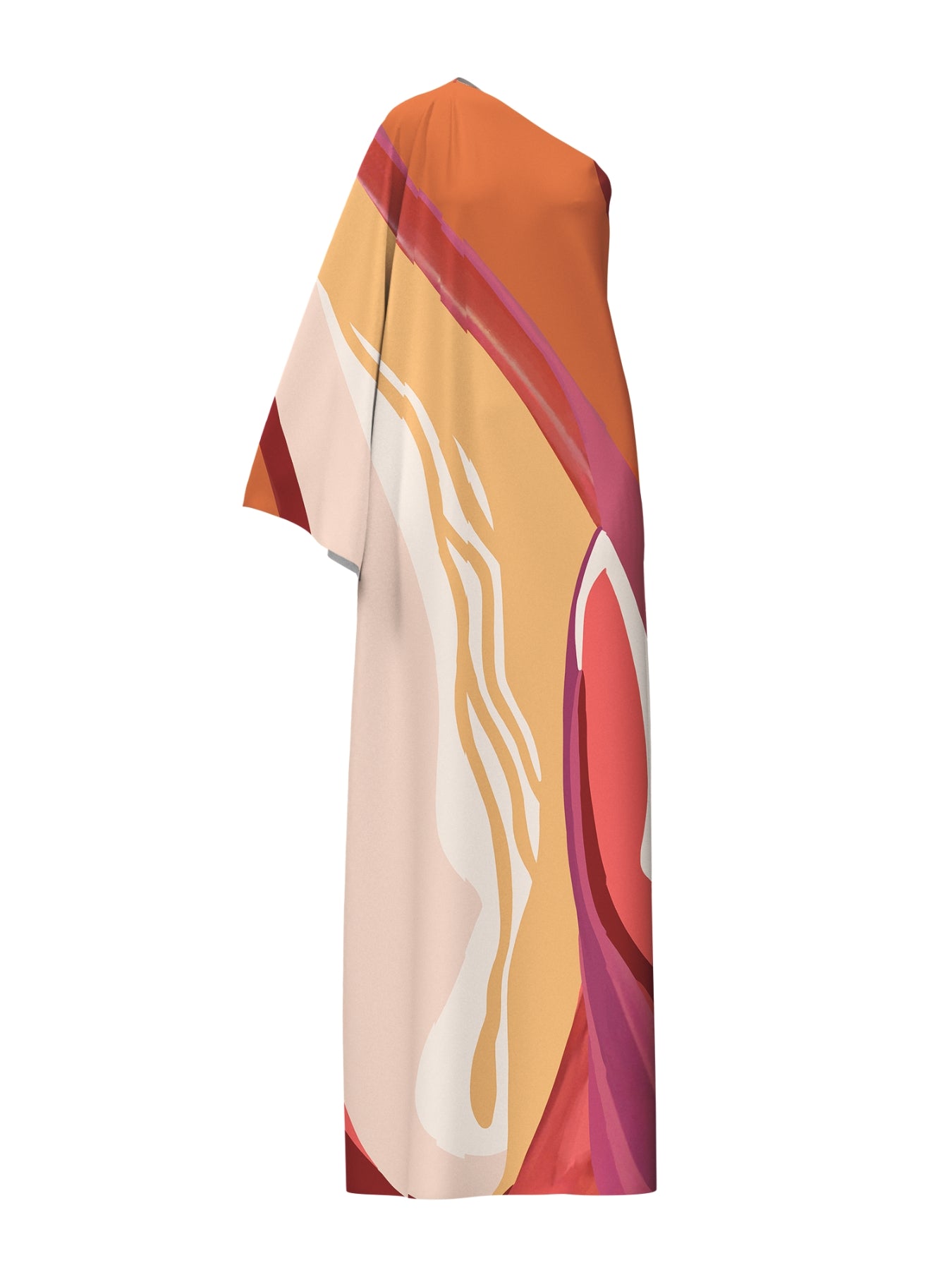 Satu FSC® Certified Viscose Dress – Ovia Orange