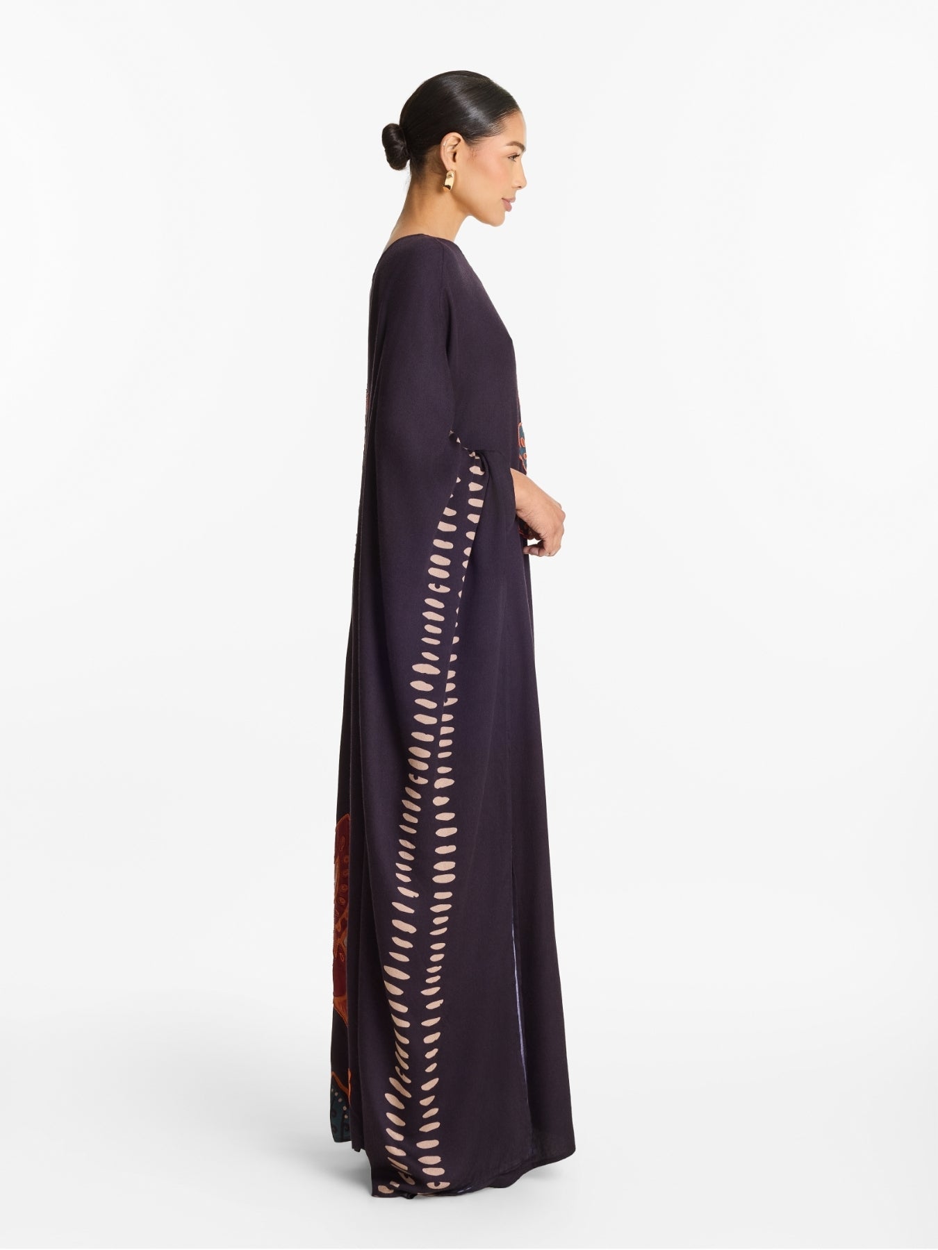 Handbeaded Satu Dress - Razu Navy