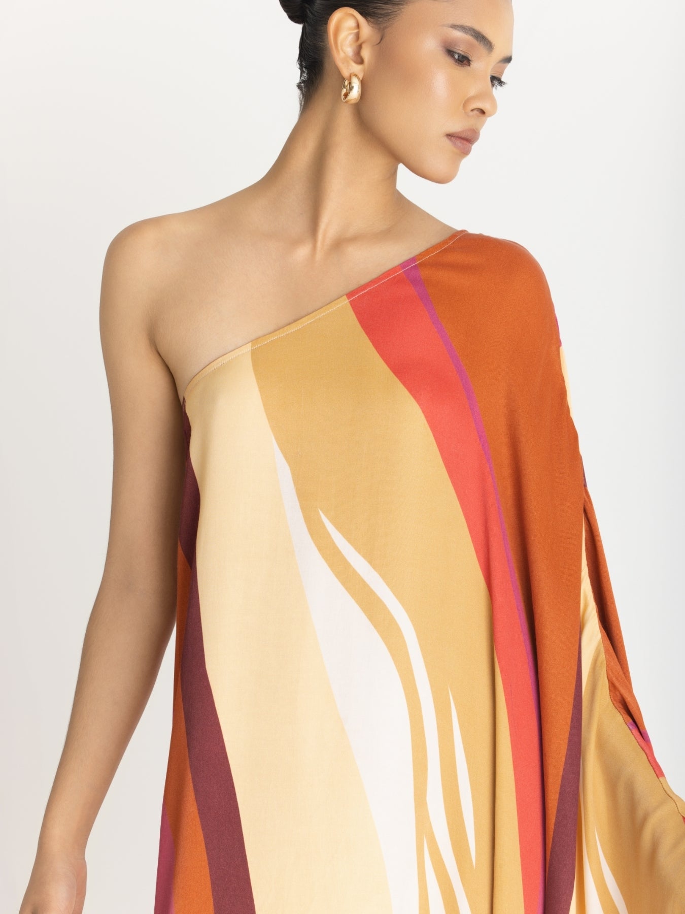 Satu FSC® Certified Viscose Dress – Ovia Orange