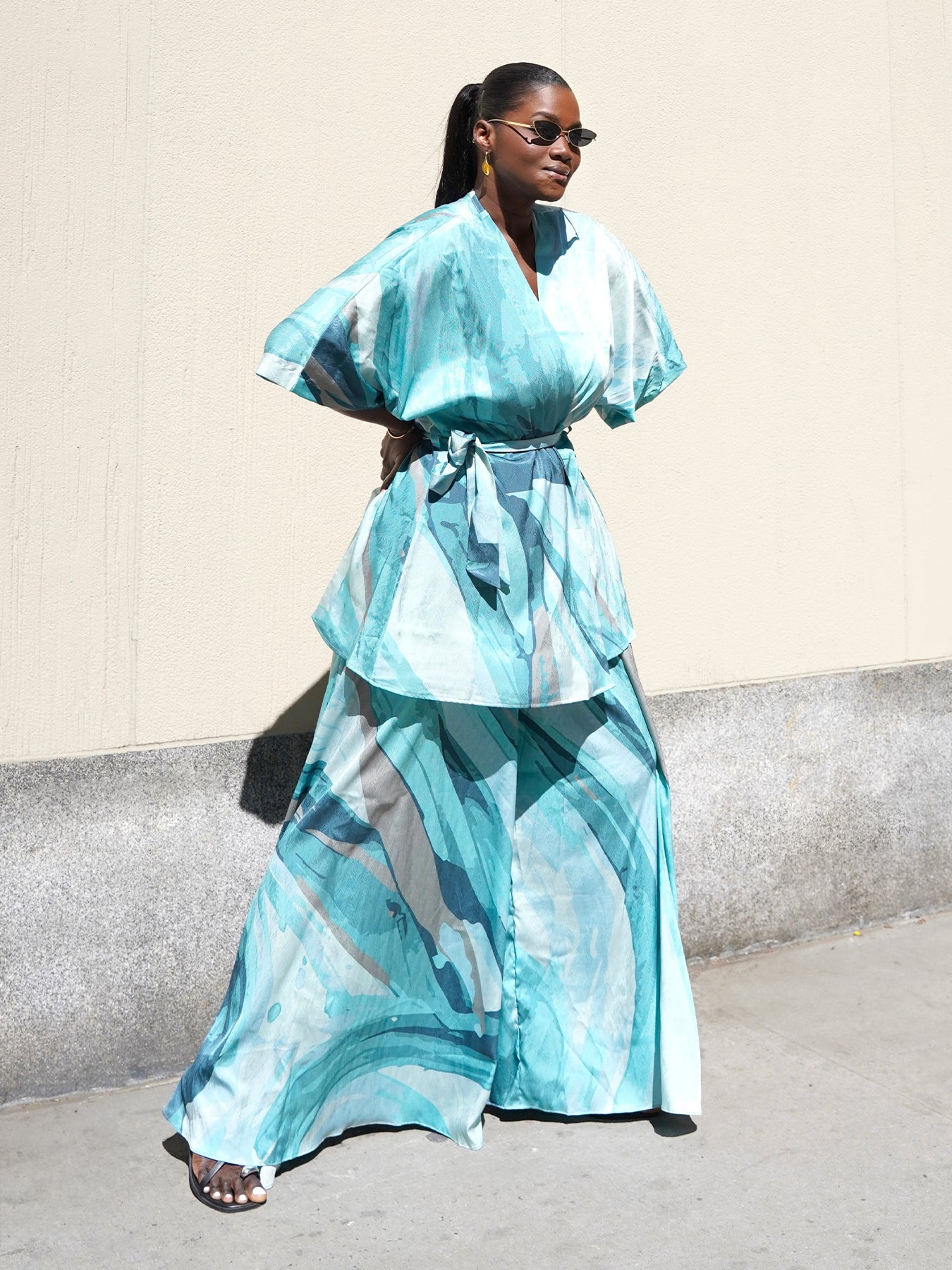 Mini Kimono - Aura Blu