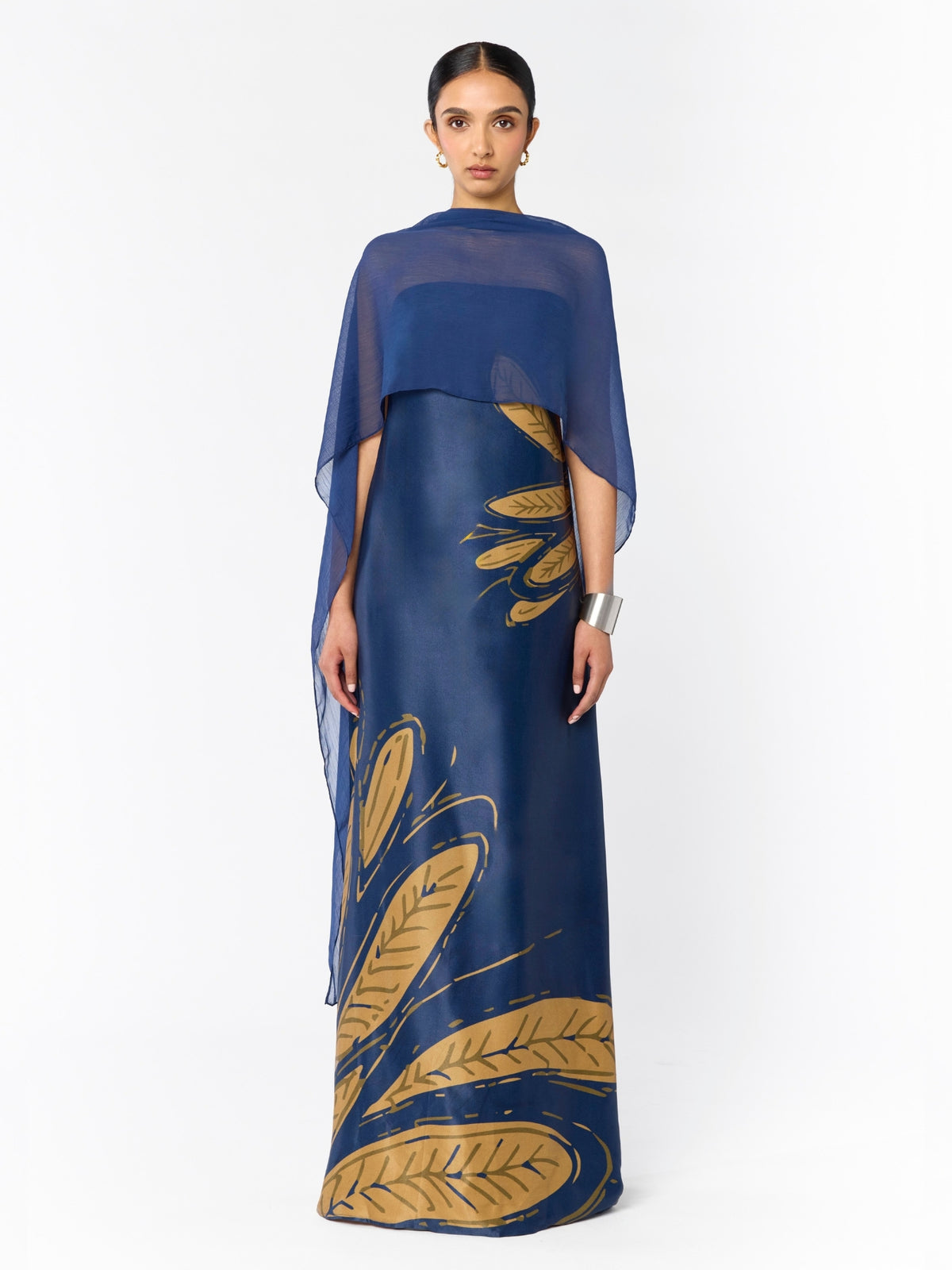 Tubi TWA FSC® Certified Viscose Dress - Fiura Navy