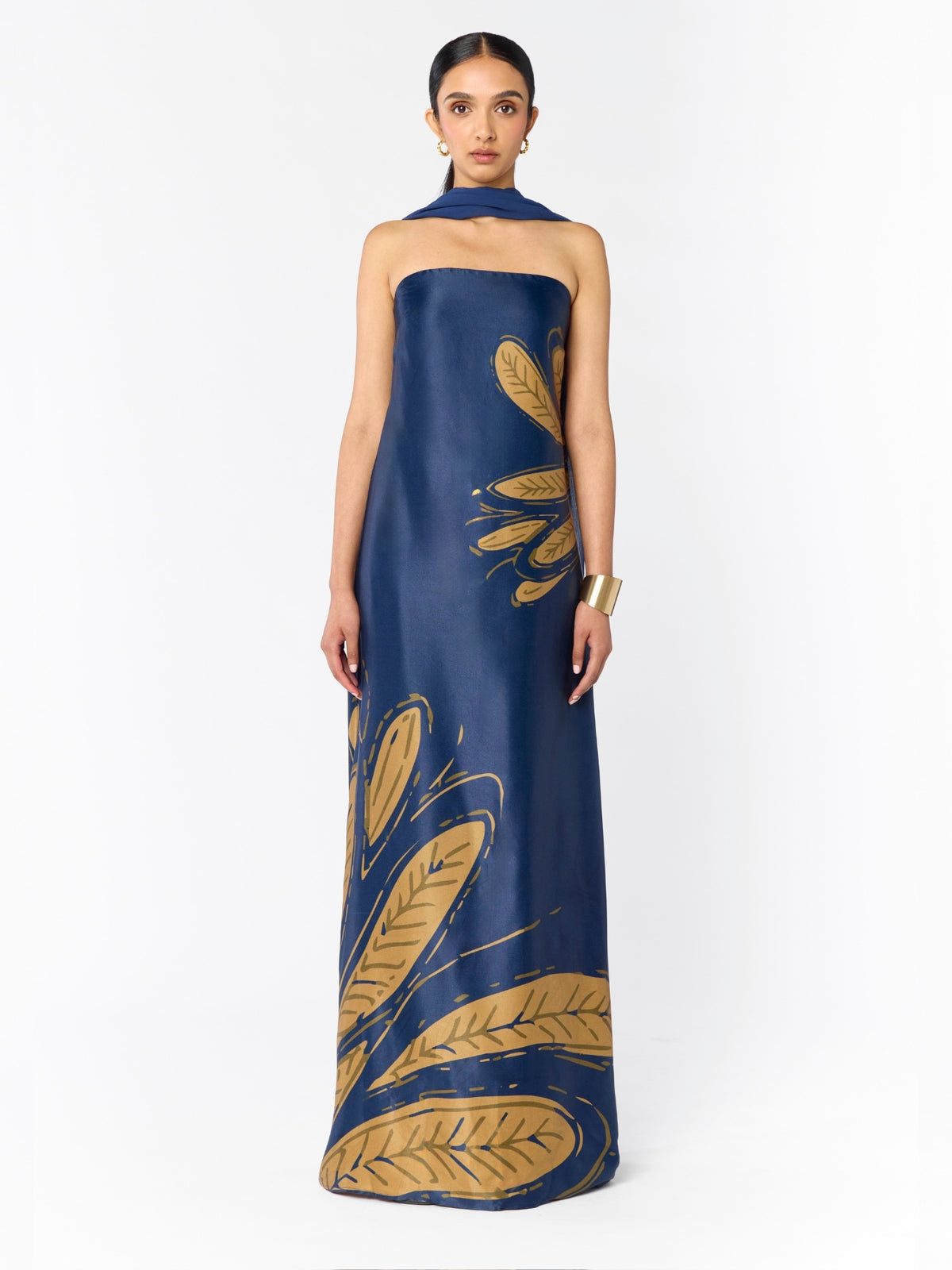 Tubi TWA FSC® Certified Viscose Dress - Fiura Navy