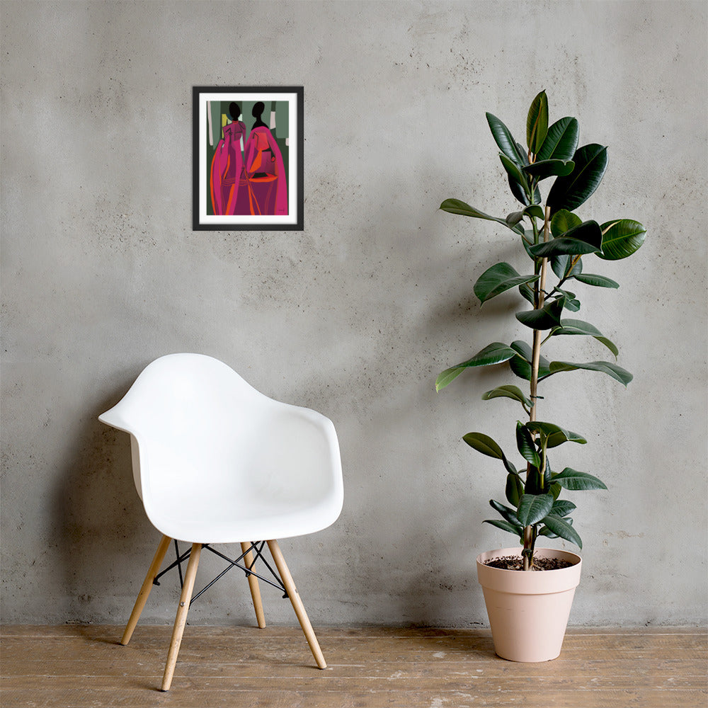 Les Jumelles | Framed Art Print