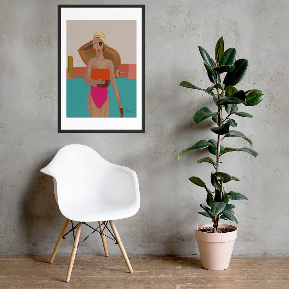 Pool Day | Framed Art Print