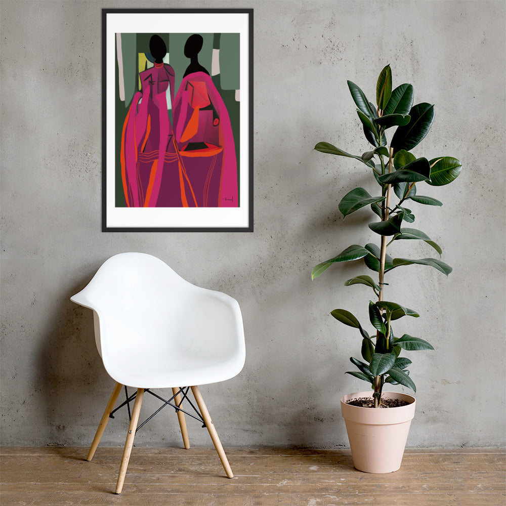 Les Jumelles | Framed Art Print