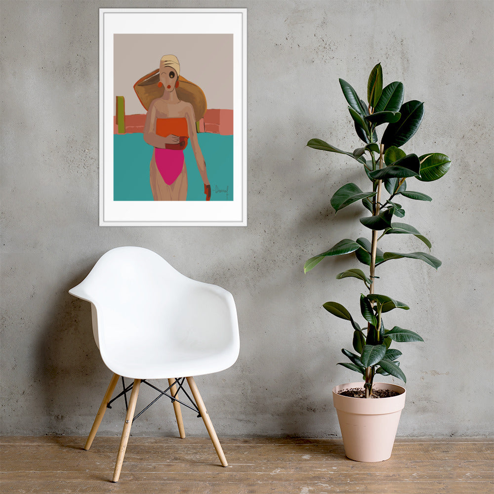 Pool Day | Framed Art Print